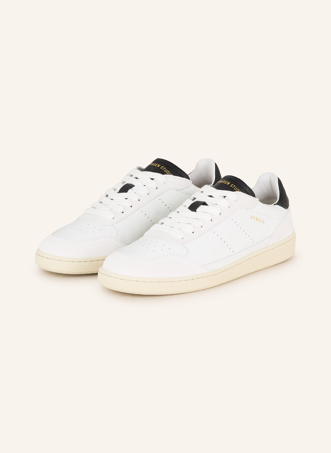 COPENHAGEN STUDIOS Sneaker CPH255: WEISS / SCHWARZ