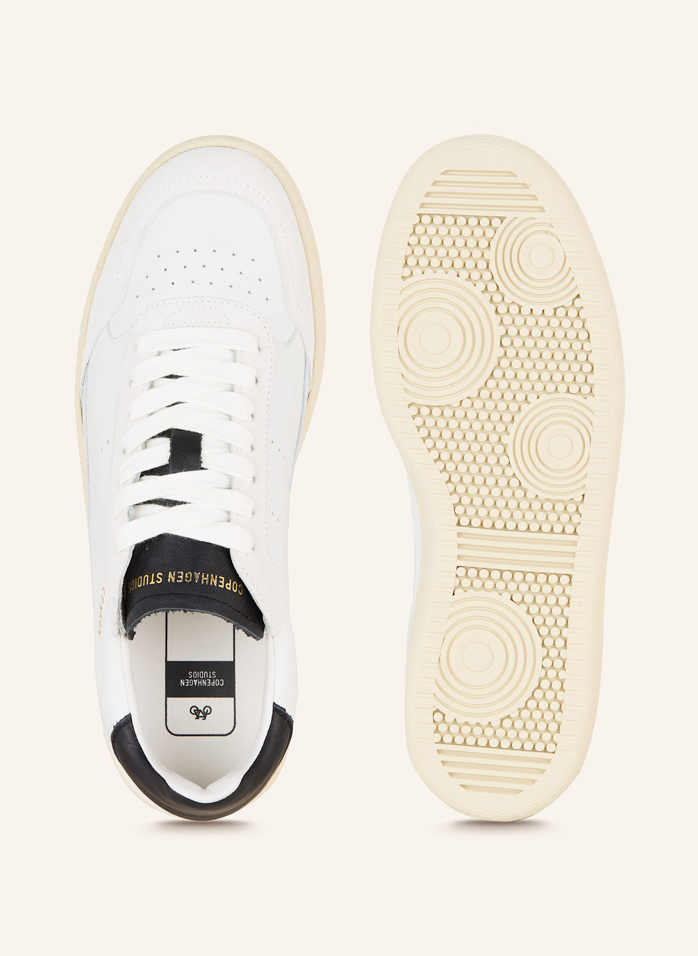 COPENHAGEN STUDIOS Sneaker CPH255: WEISS / SCHWARZ