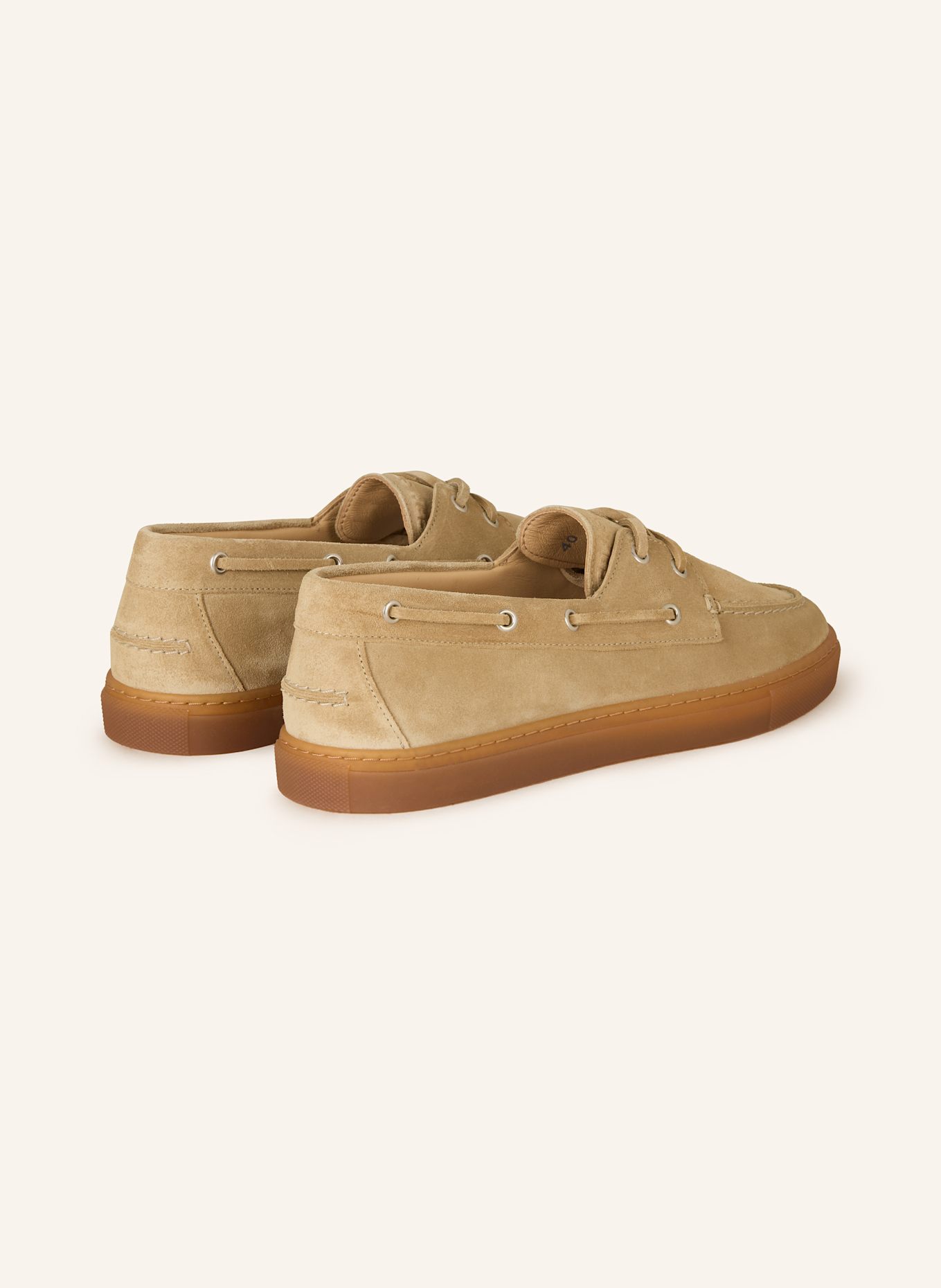 COPENHAGEN Boat shoes CPH160: BEIGE