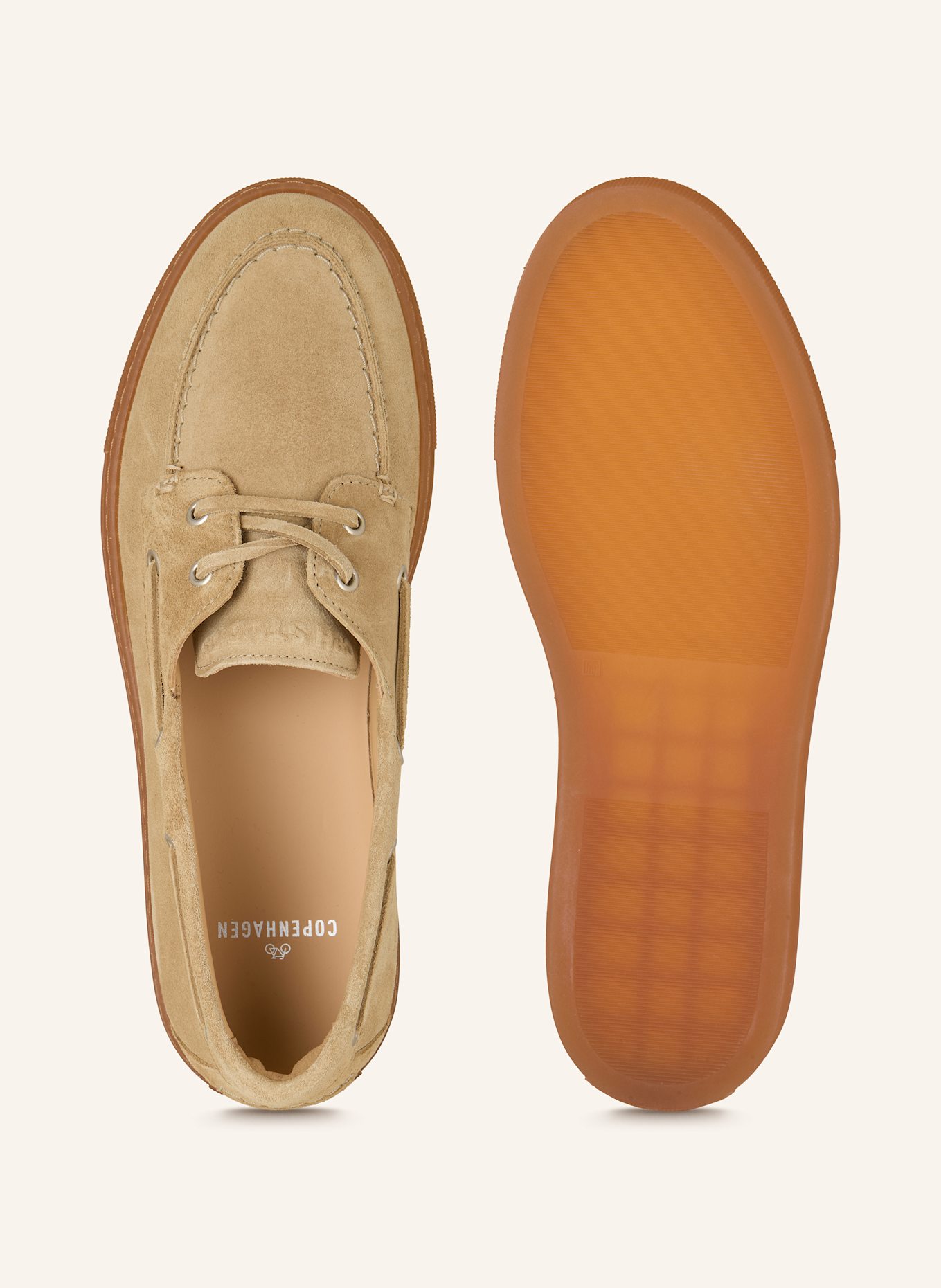 COPENHAGEN Boat shoes CPH160: BEIGE