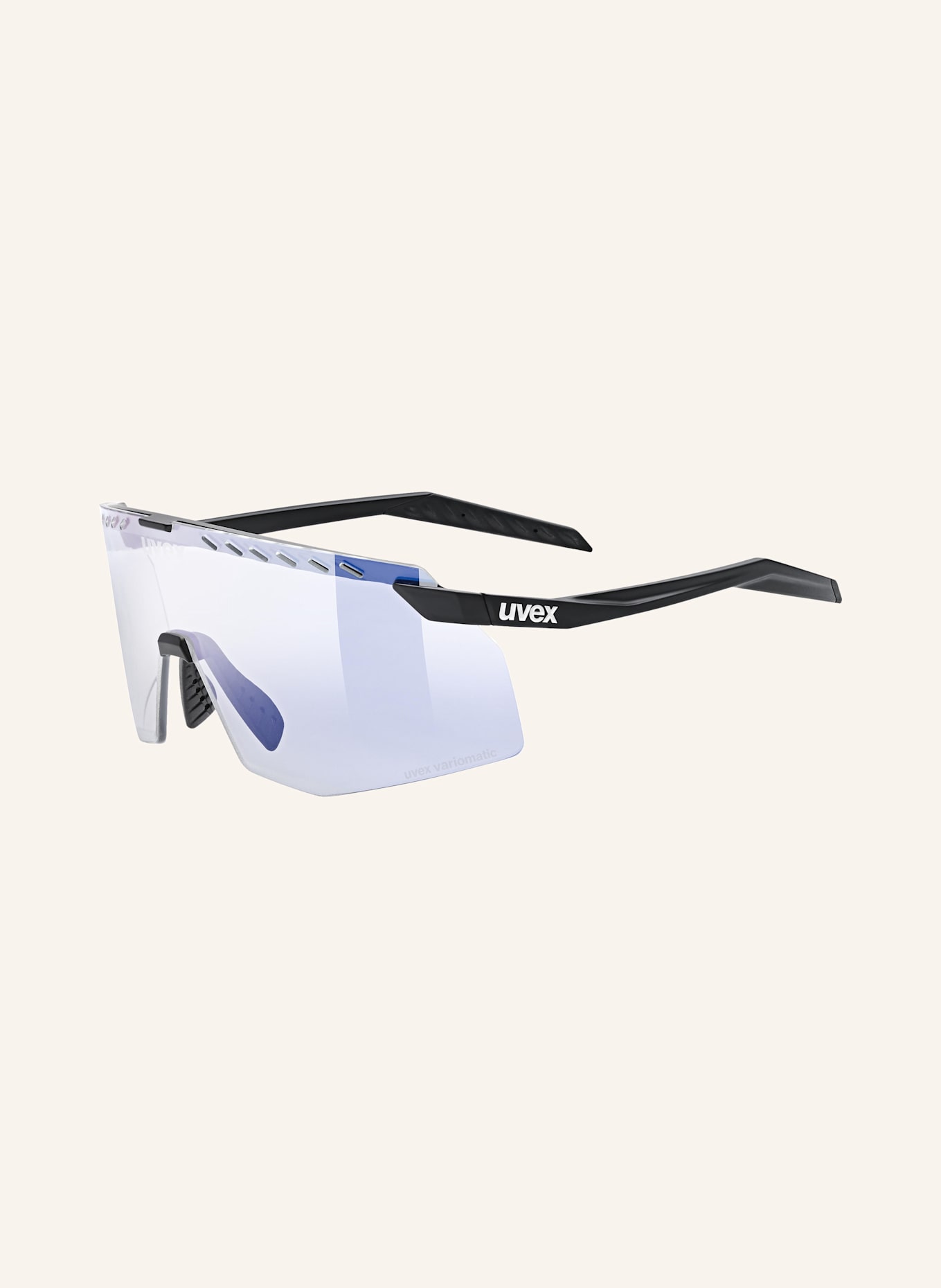 uvex Okulary rowerowe PACE STAGE V: 00156 – CZARNY/ PRZEZROCZYSTY