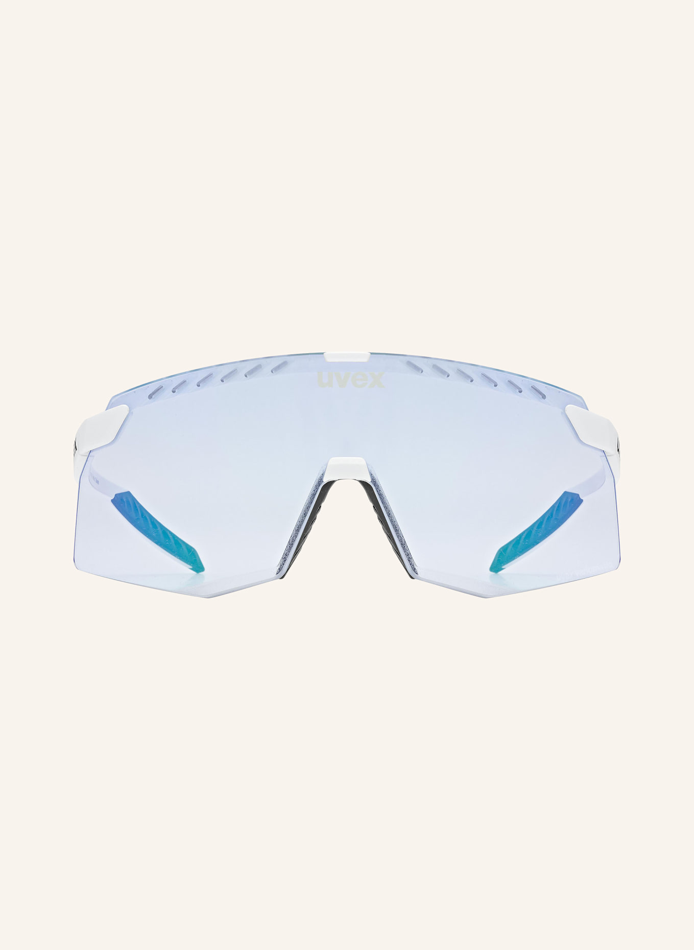 uvex Okulary rowerowe PACE STAGE V: 01403 – BIAŁY/ PRZEZROCZYSTY