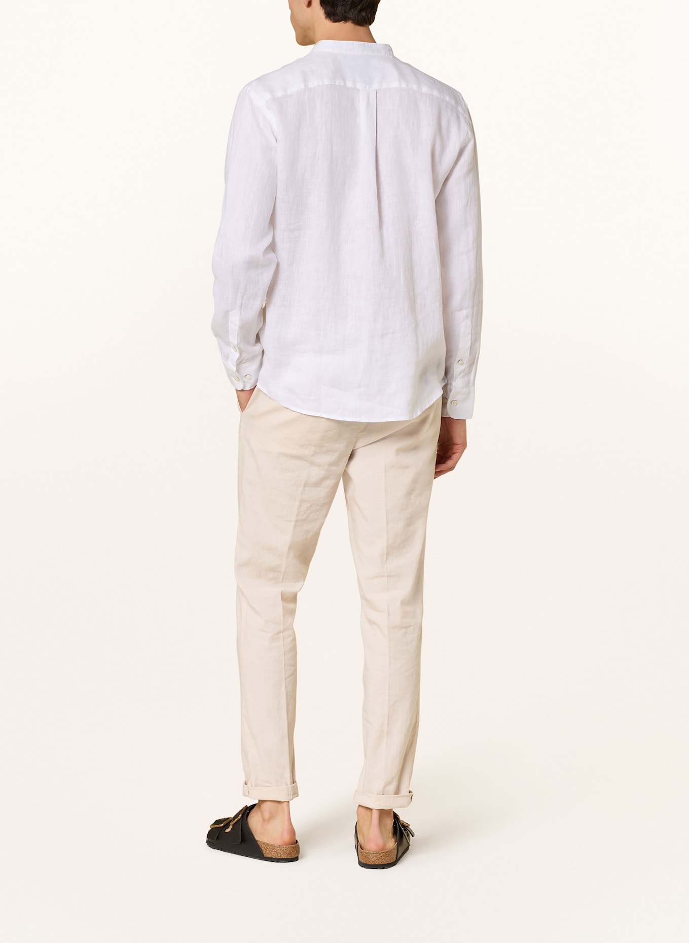 FYNCH-HATTON Lněná košile Regular Fit: 802 WHITE