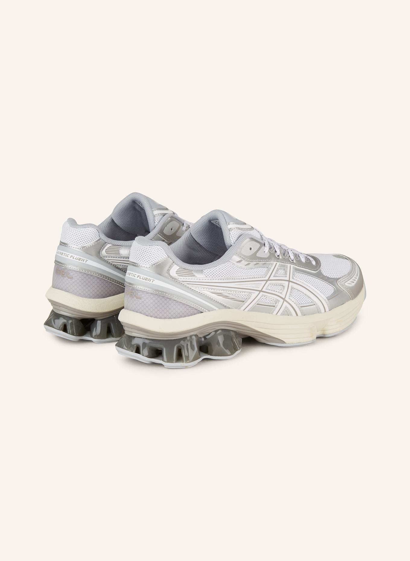 ASICS Sneaker GEL-KINETIC FLUENT: WEISS/ GRAU/ SILBER