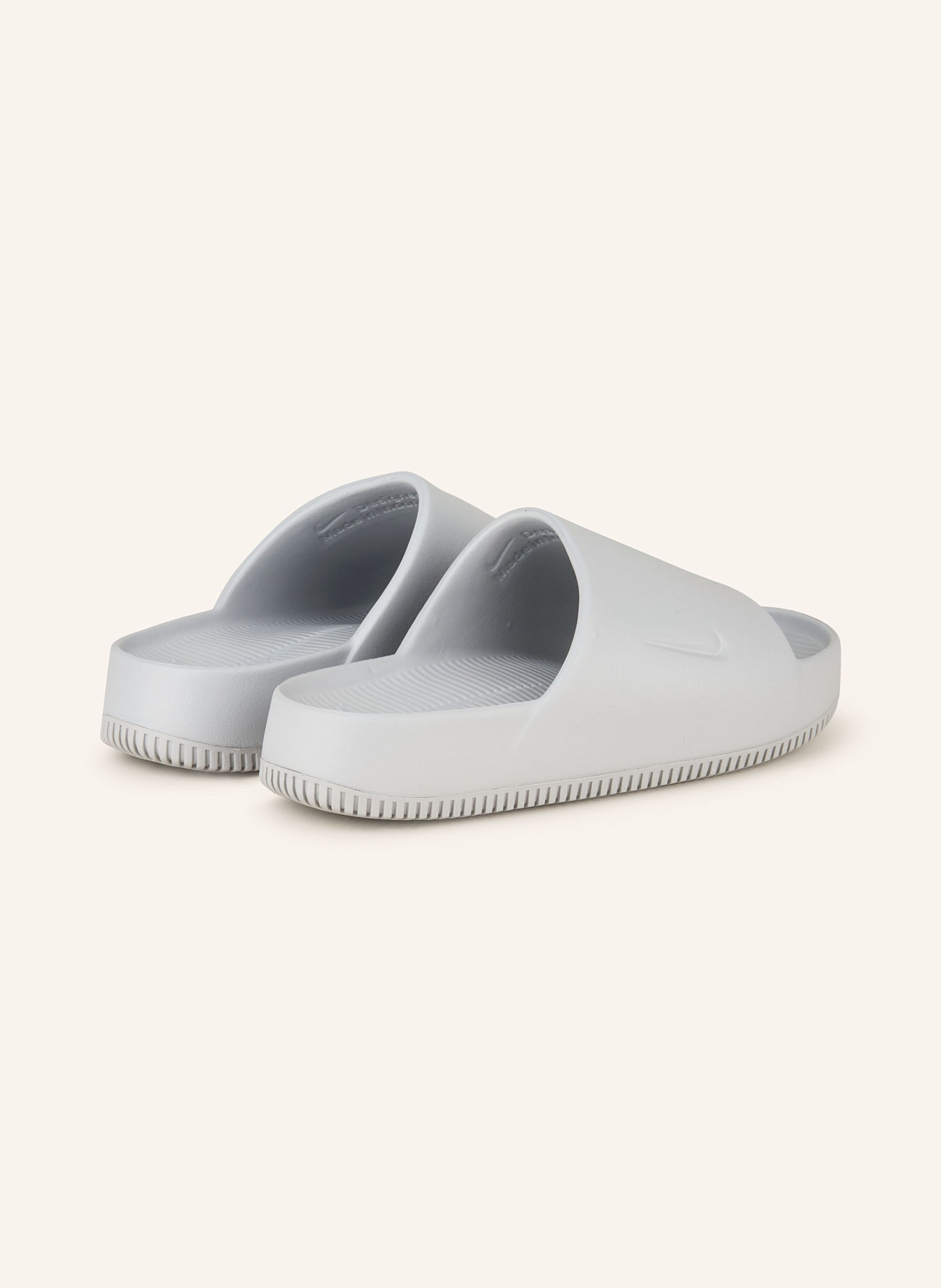 Nike Pantoletten CALM SLIDE: GRAU