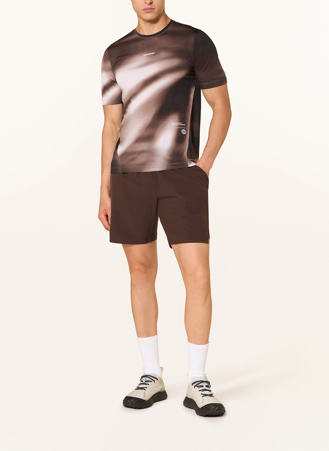 SALOMON Laufshorts SHAKEOUT: DUNKELBRAUN
