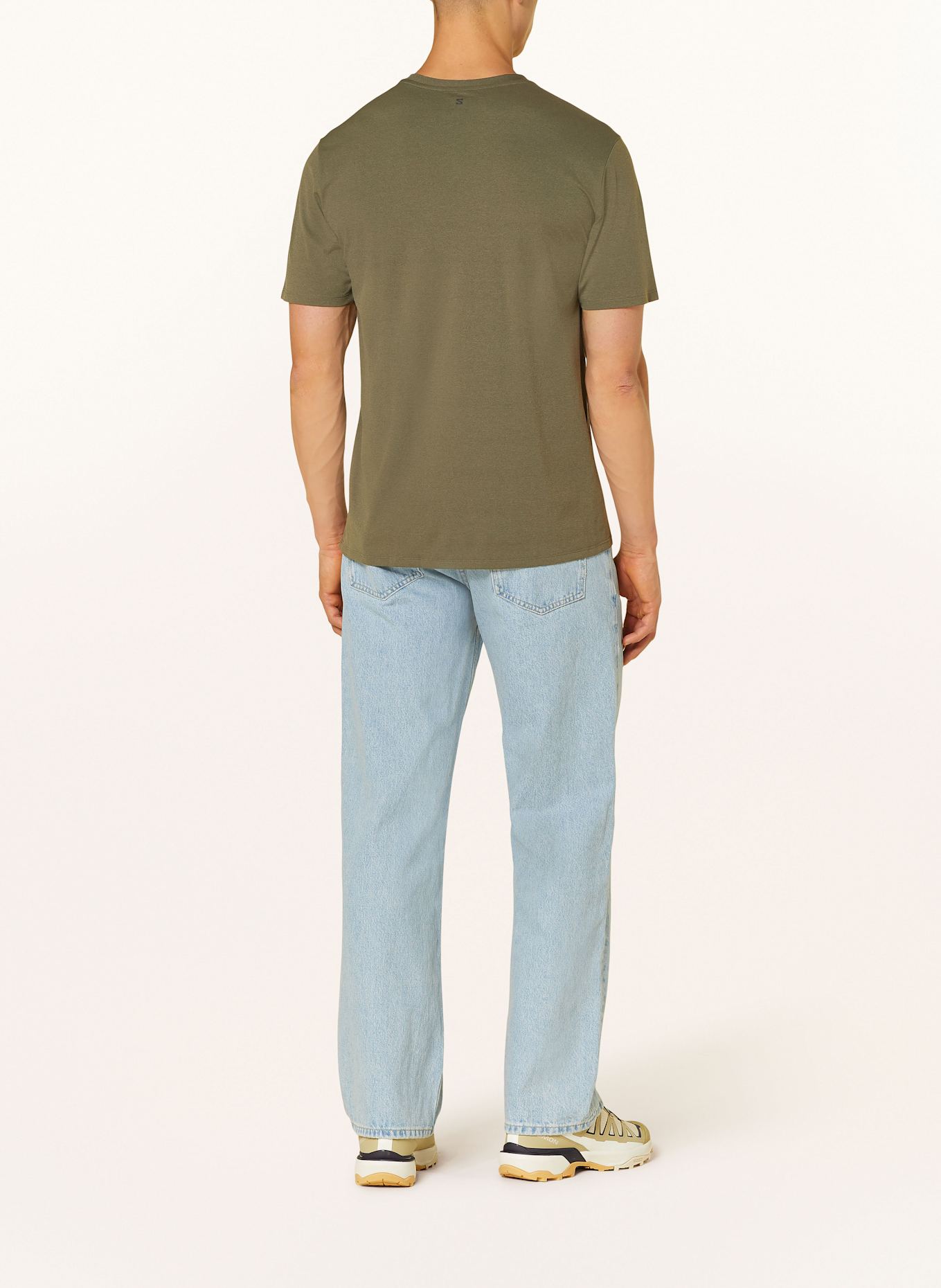 SALOMON T-Shirt TRACKLINE: KHAKI