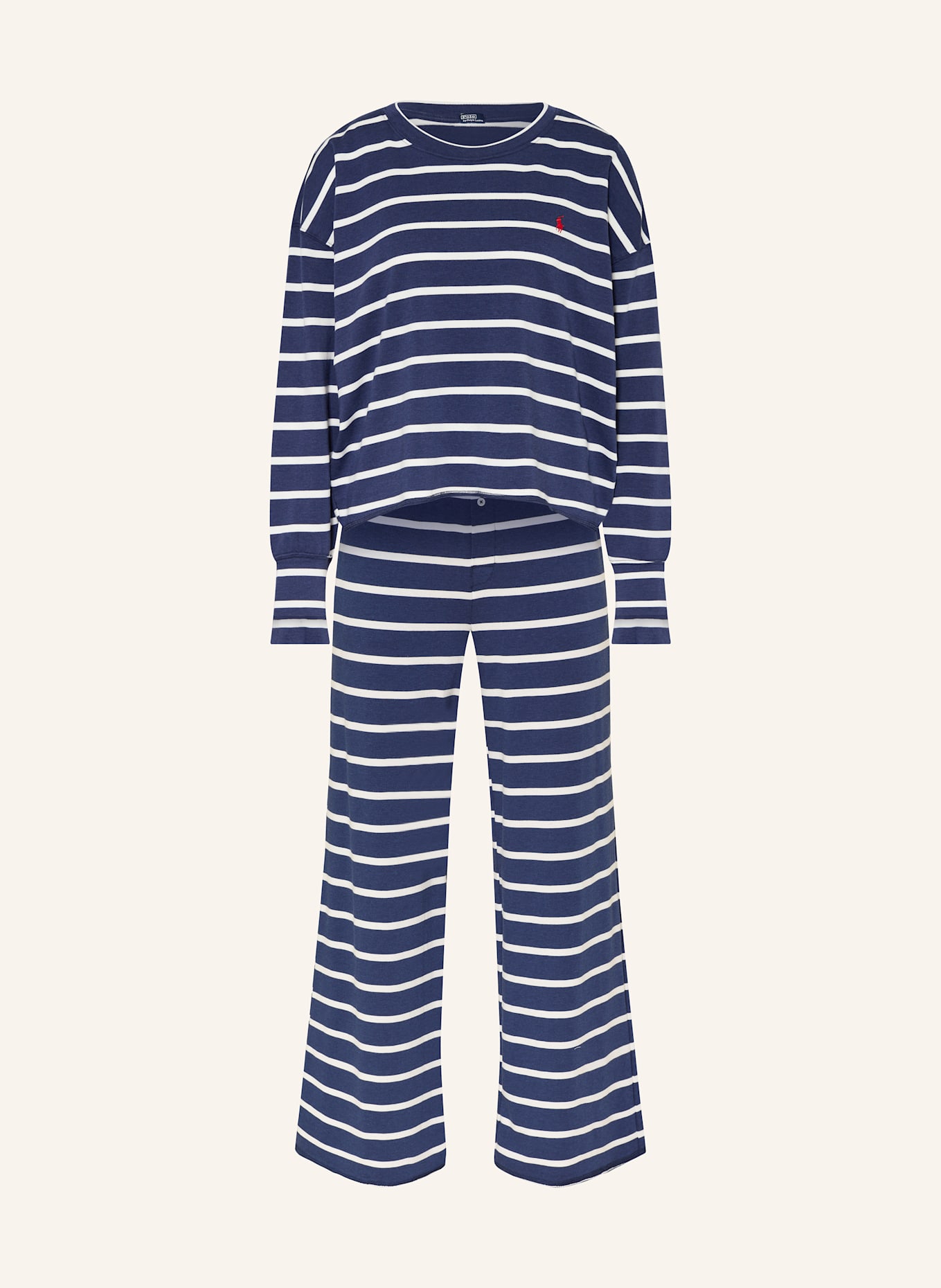 POLO RALPH LAUREN Lounge set: DARK BLUE / WHITE