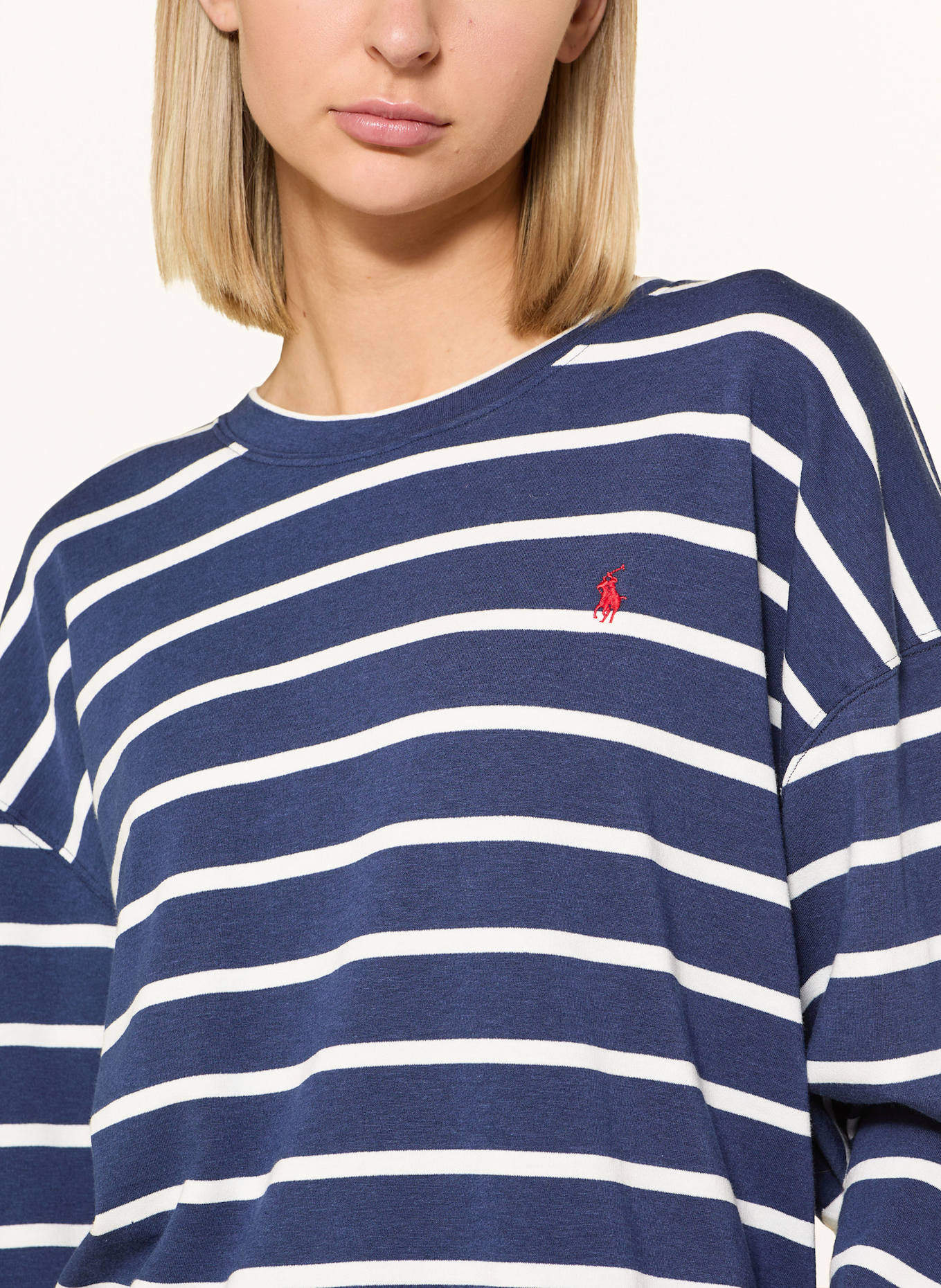 POLO RALPH LAUREN Lounge set: DARK BLUE / WHITE