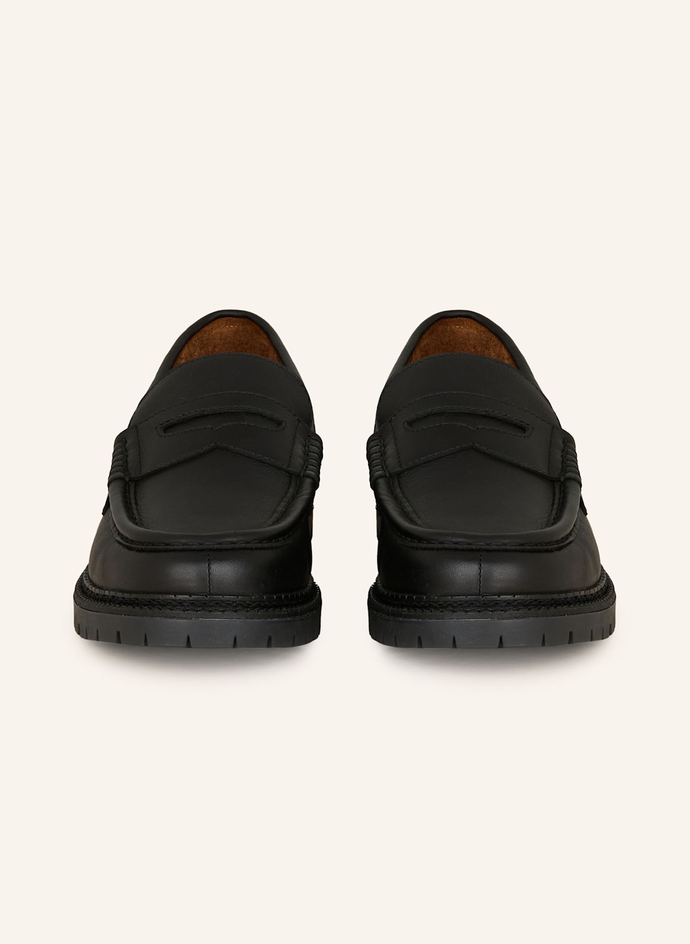 POLO RALPH LAUREN Penny loafers: CZARNY