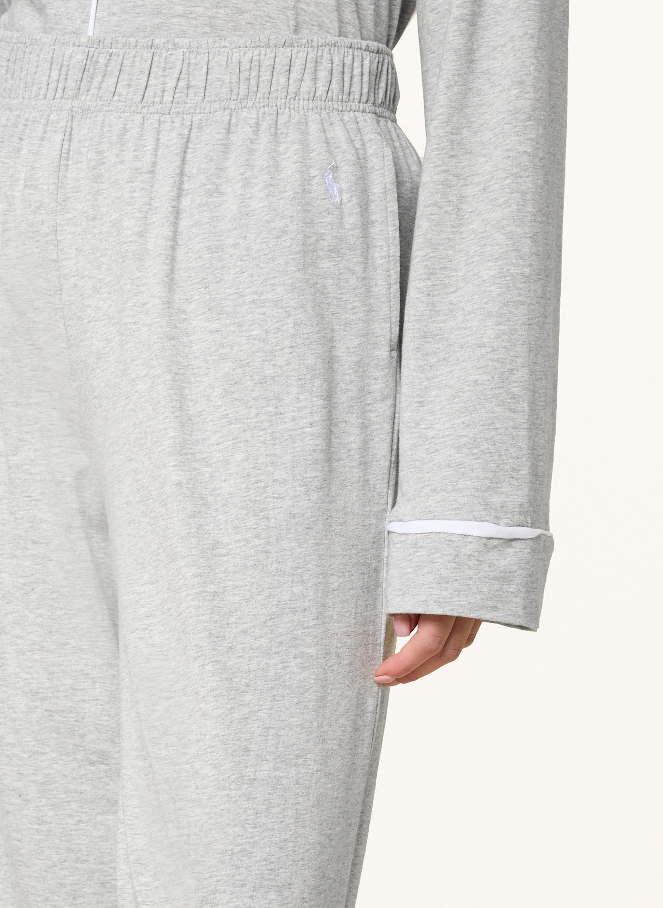POLO RALPH LAUREN Schlafanzug: HELLGRAU