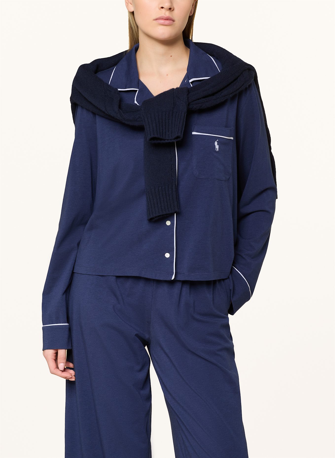 POLO RALPH LAUREN Schlafanzug: DUNKELBLAU