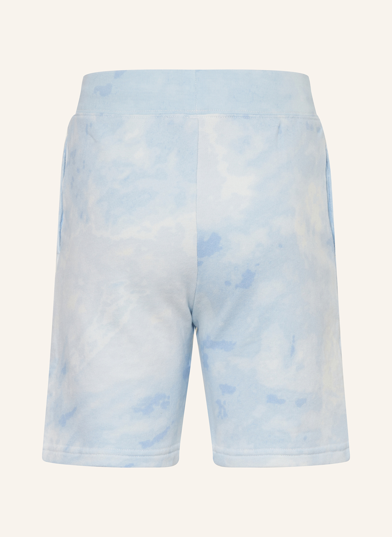 POLO RALPH LAUREN Sweat shorts: LIGHT BLUE / BLUE