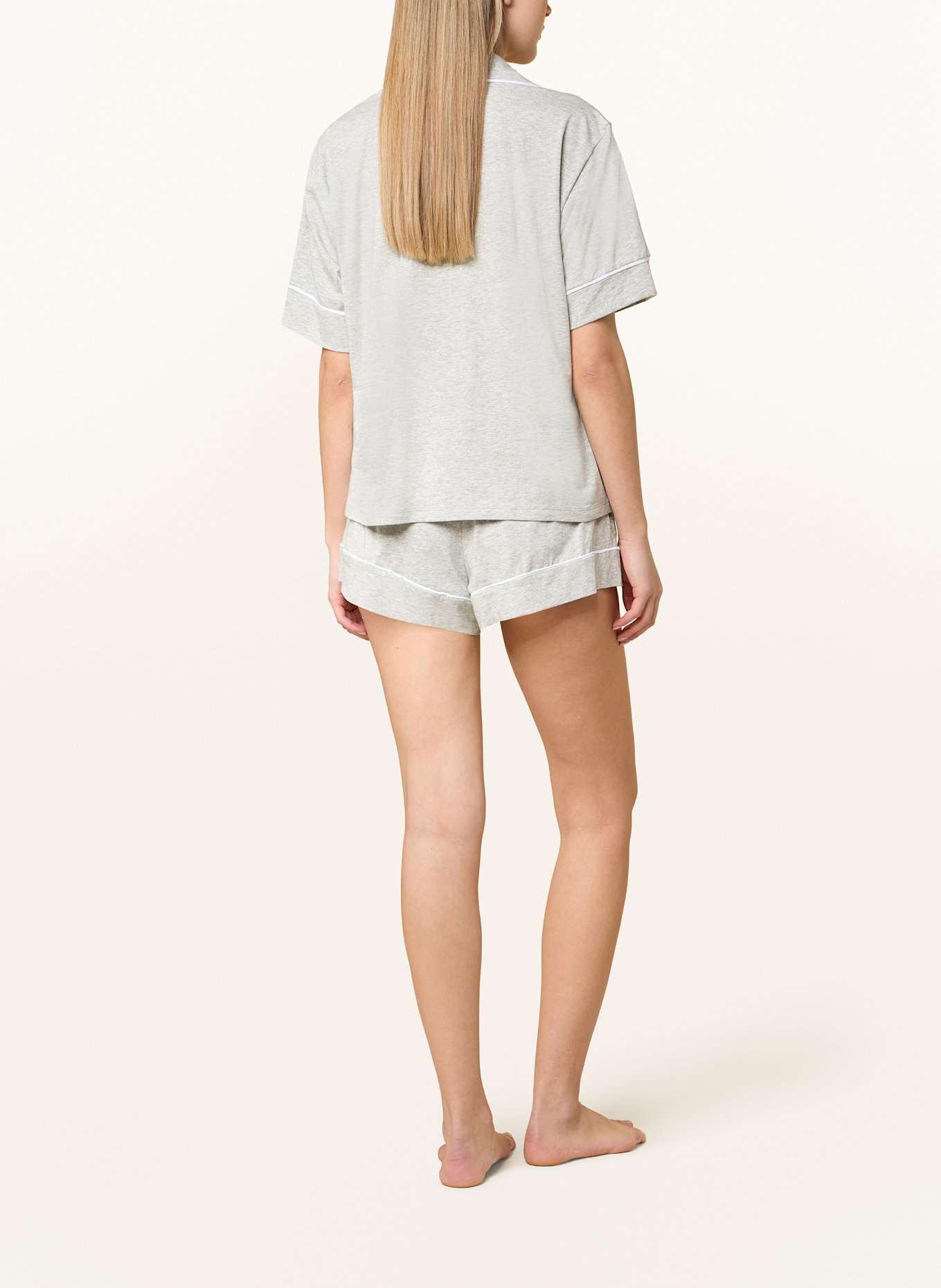 POLO RALPH LAUREN Shorty-Schlafanzug: HELLGRAU