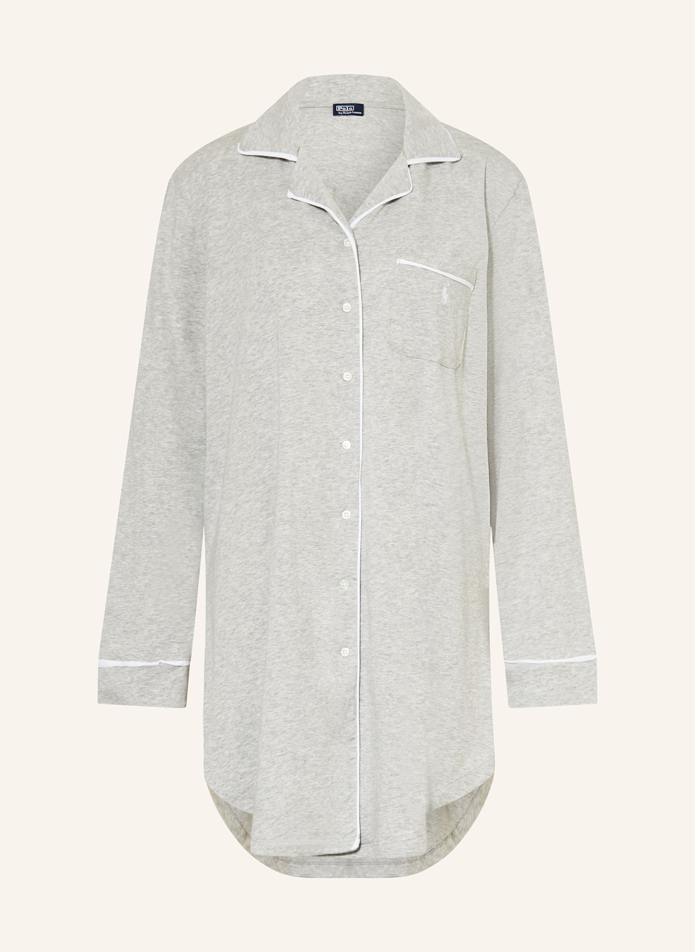 POLO RALPH LAUREN chemise de nuit: GRIS CLAIR