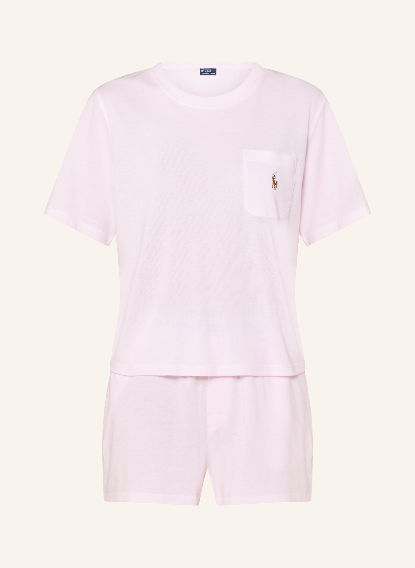 POLO RALPH LAUREN Shorty-pyjama: ROSE CLAIR