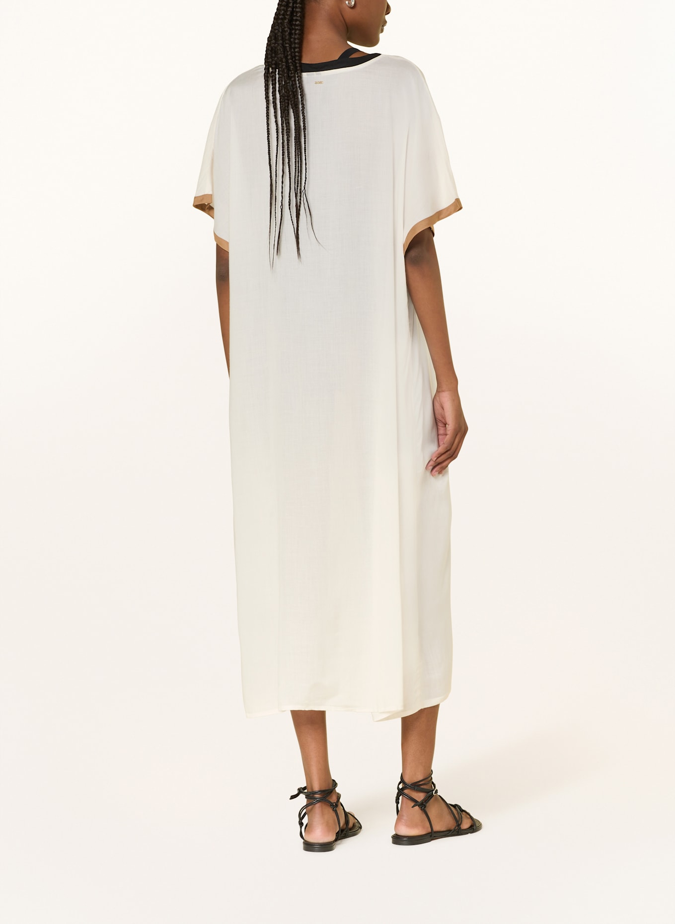 BOSS Strandkleid: WEISS/ DUNKELBLAU