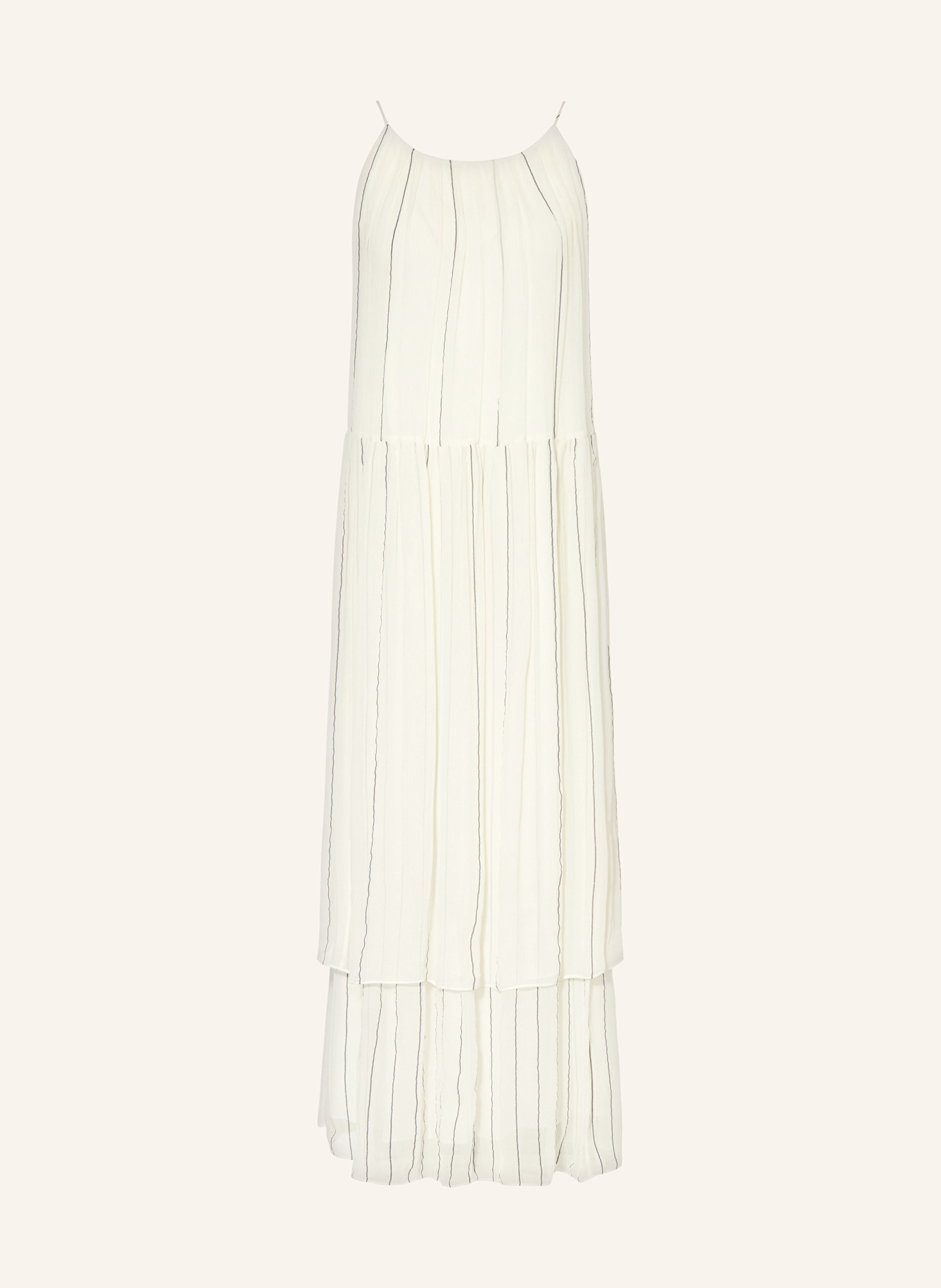 BOSS Kleid DAVALA mit Seide: WEISS/ GRAU