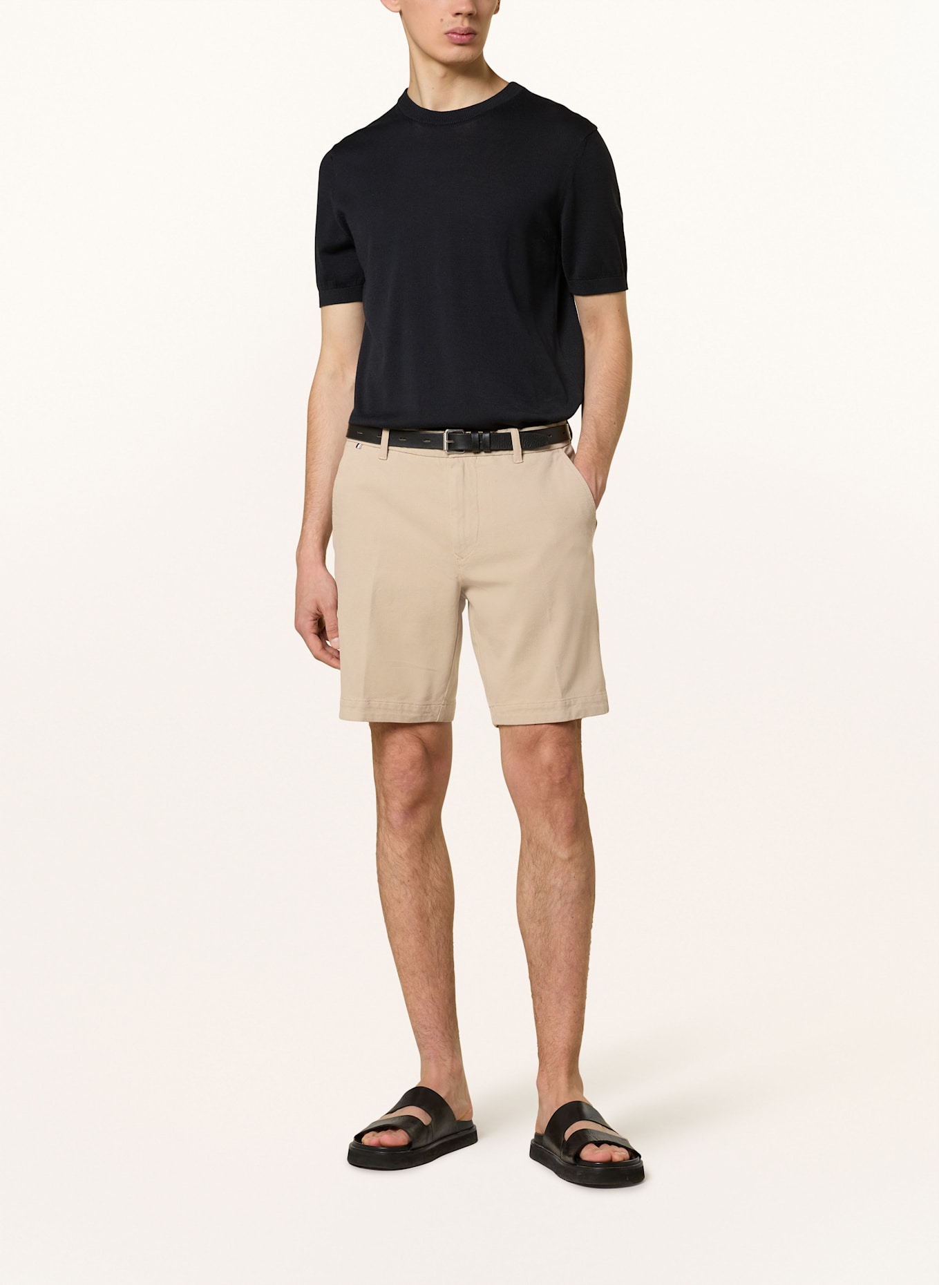 BOSS Chinoshorts Slim Fit: BEIGE