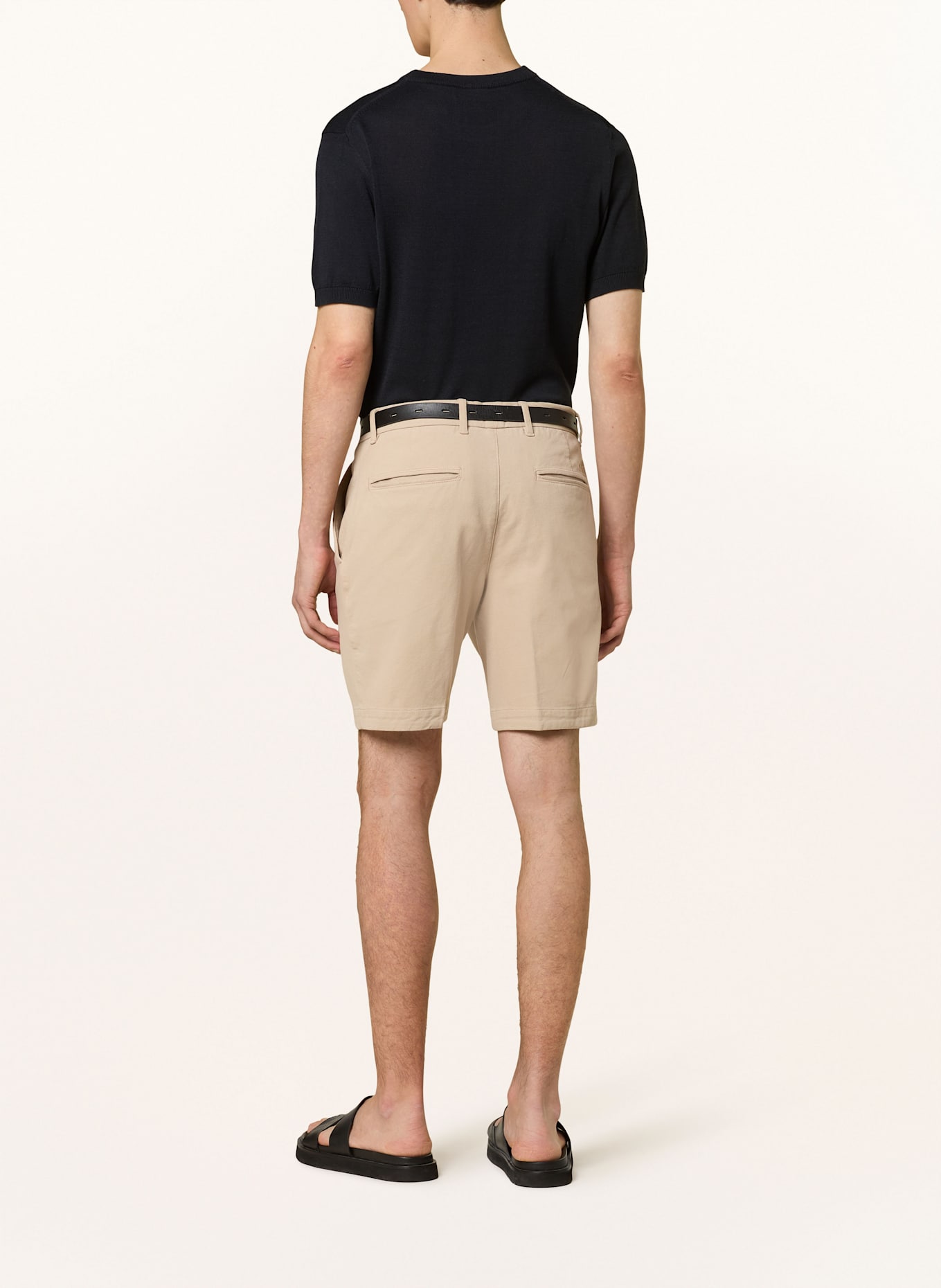 BOSS Chinoshorts Slim Fit: BEIGE