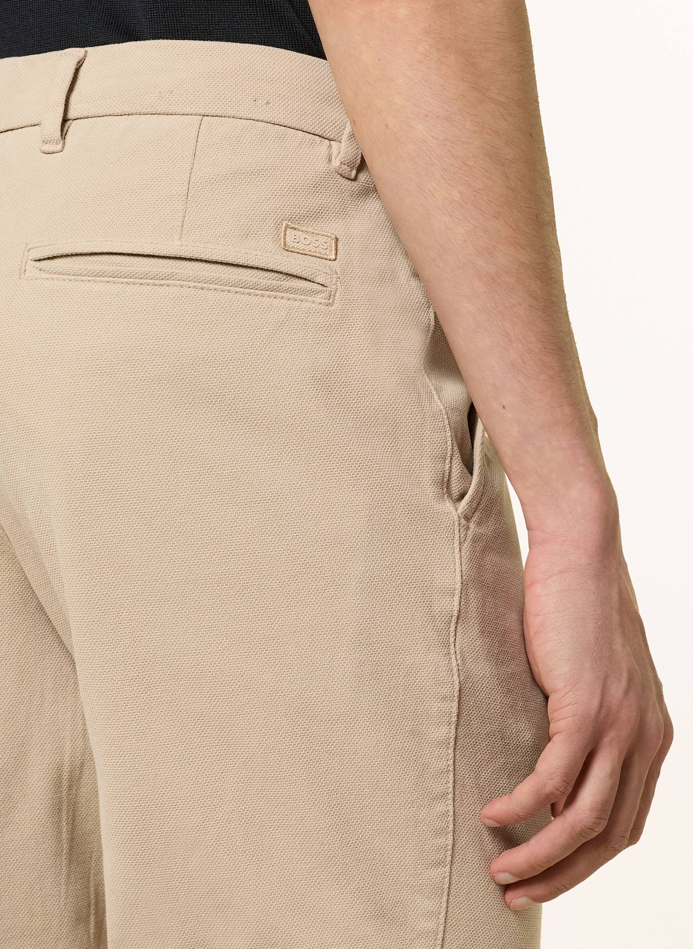 BOSS Chinoshorts Slim Fit: BEIGE