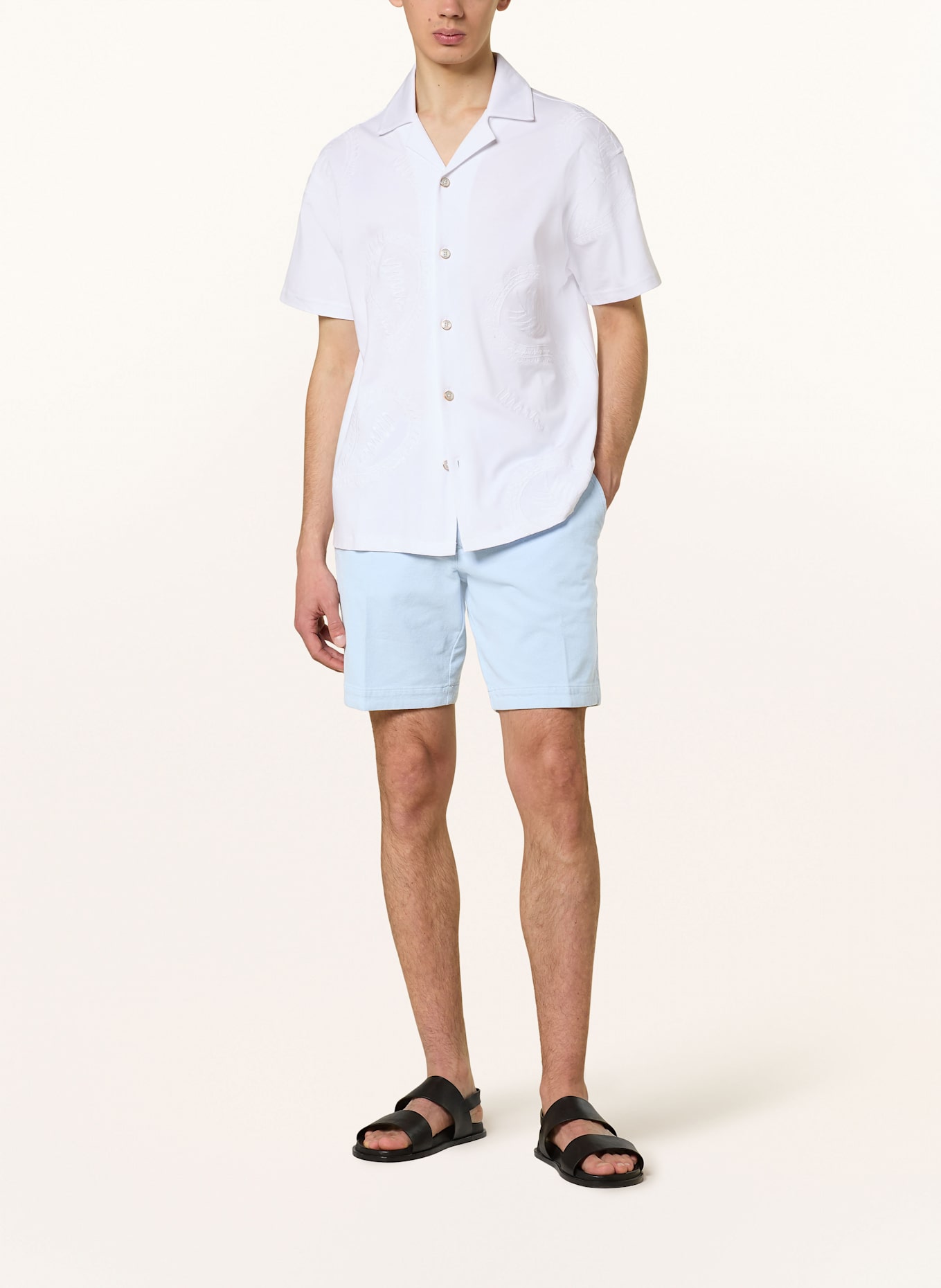BOSS Chinoshorts Slim Fit: HELLBLAU