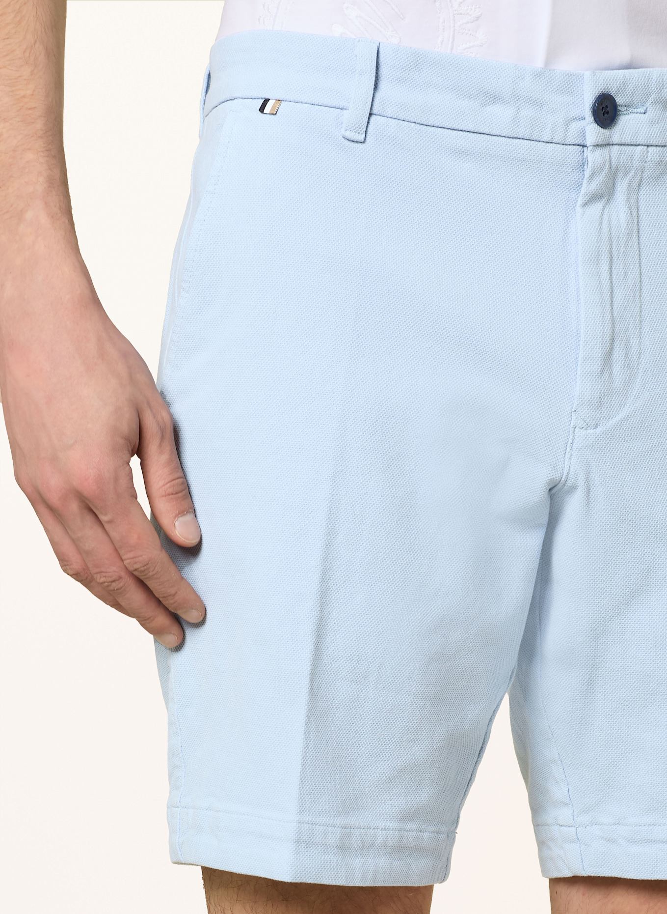 BOSS Chinoshorts Slim Fit: HELLBLAU