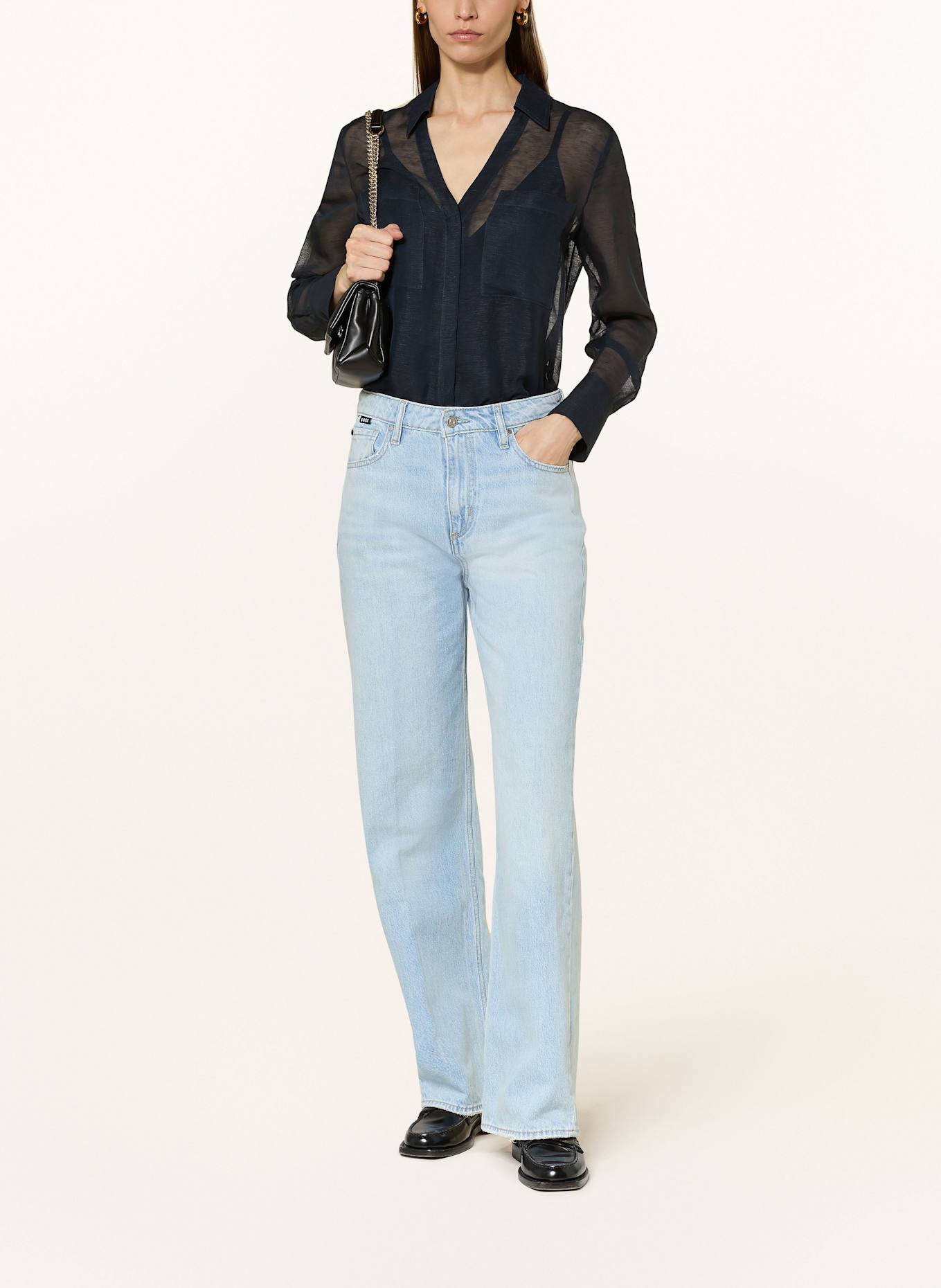 BOSS Boyfriend Jeans CROSSROAD SUPER: 462 OPEN BLUE