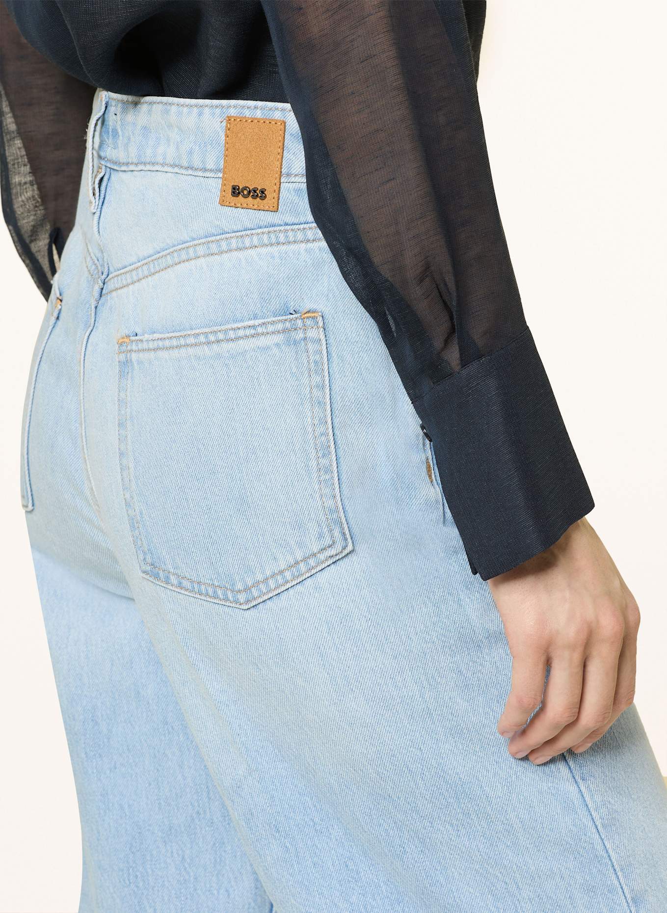 BOSS Boyfriend Jeans CROSSROAD SUPER: 462 OPEN BLUE