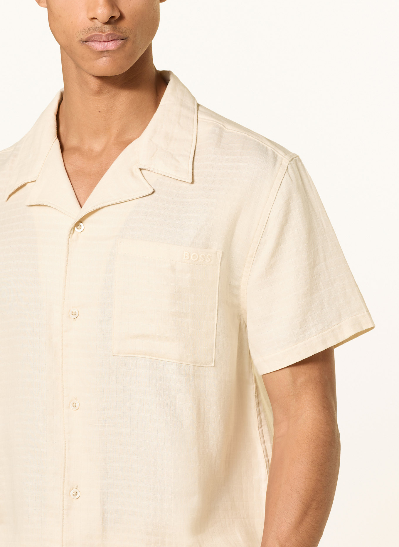 BOSS Resorthemd VIDA Comfort Fit: HELLGELB