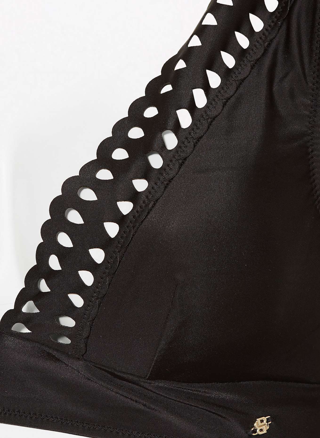 BOSS Bralette-Bikini-Top EYELET mit UV-Schutz 50+: SCHWARZ