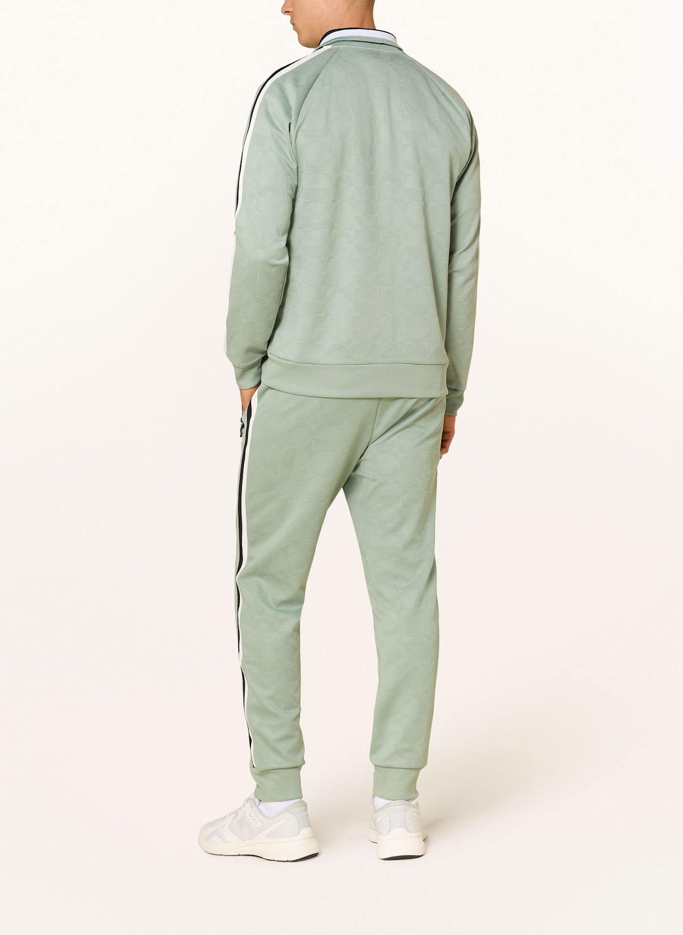 BOSS Sweatpants HOVER Relaxed Fit: LIGHT GREEN / WHITE / BLACK