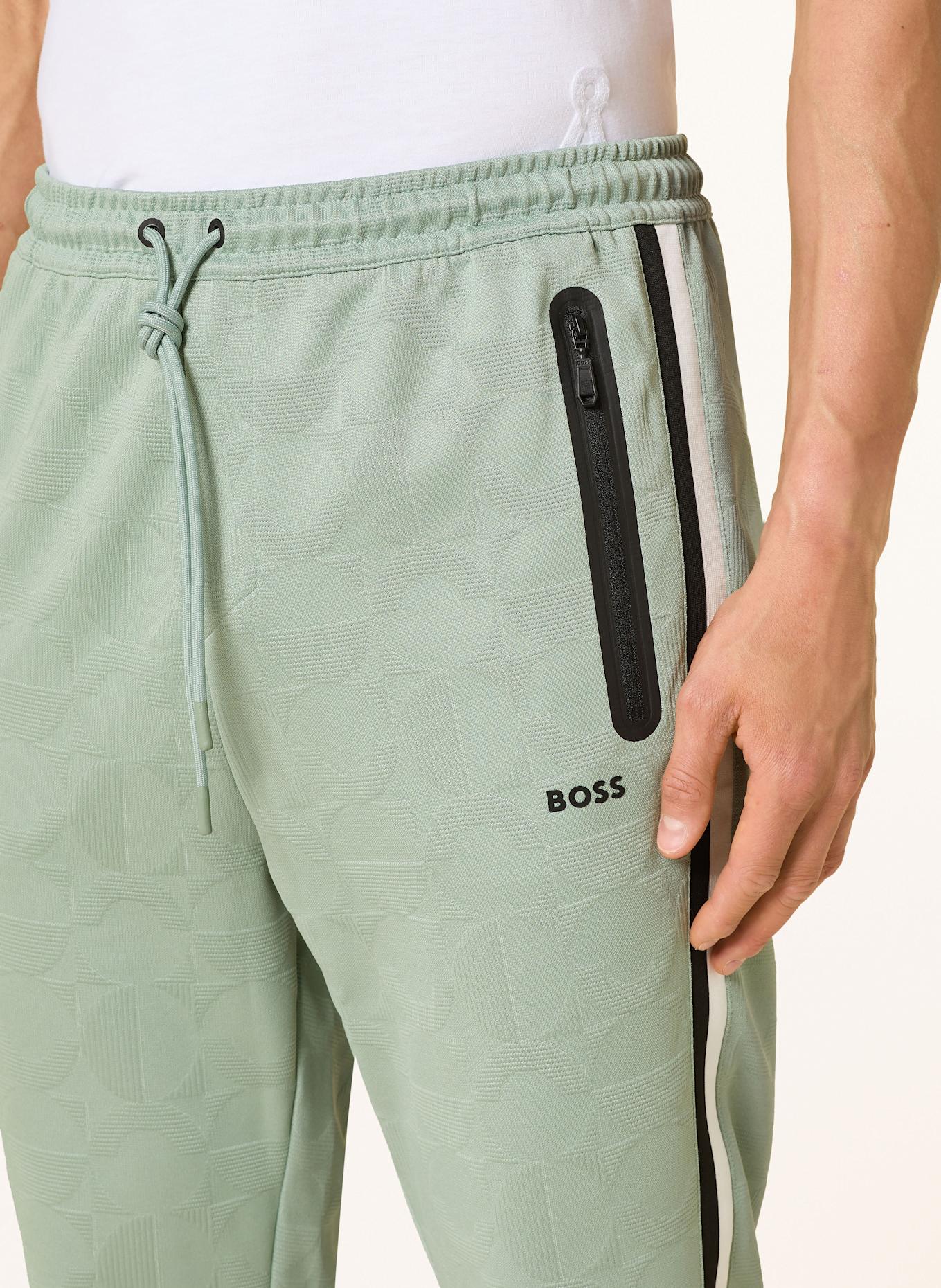 BOSS Sweatpants HOVER Relaxed Fit: LIGHT GREEN / WHITE / BLACK