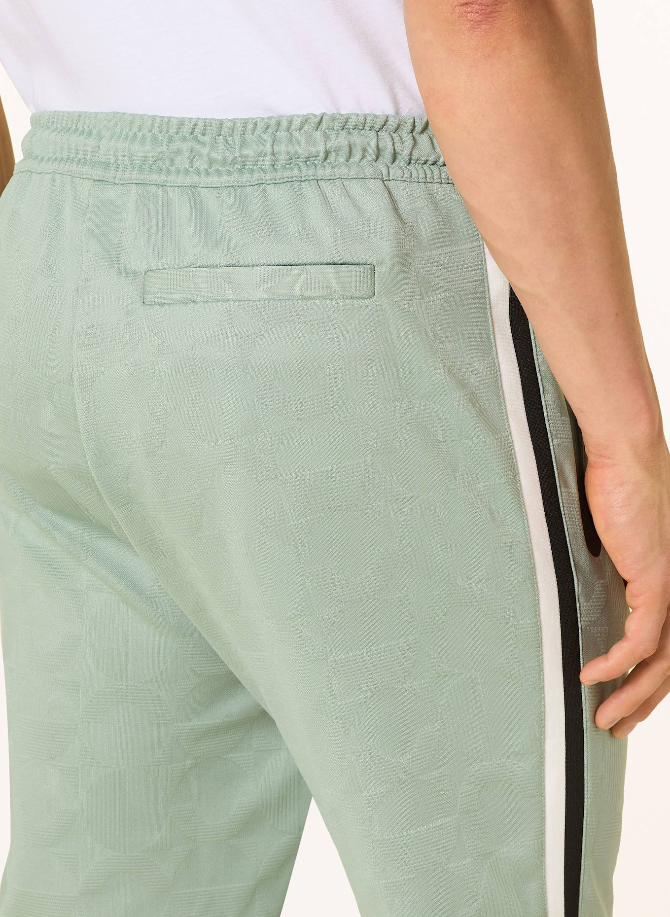 BOSS Sweatpants HOVER Relaxed Fit: LIGHT GREEN / WHITE / BLACK