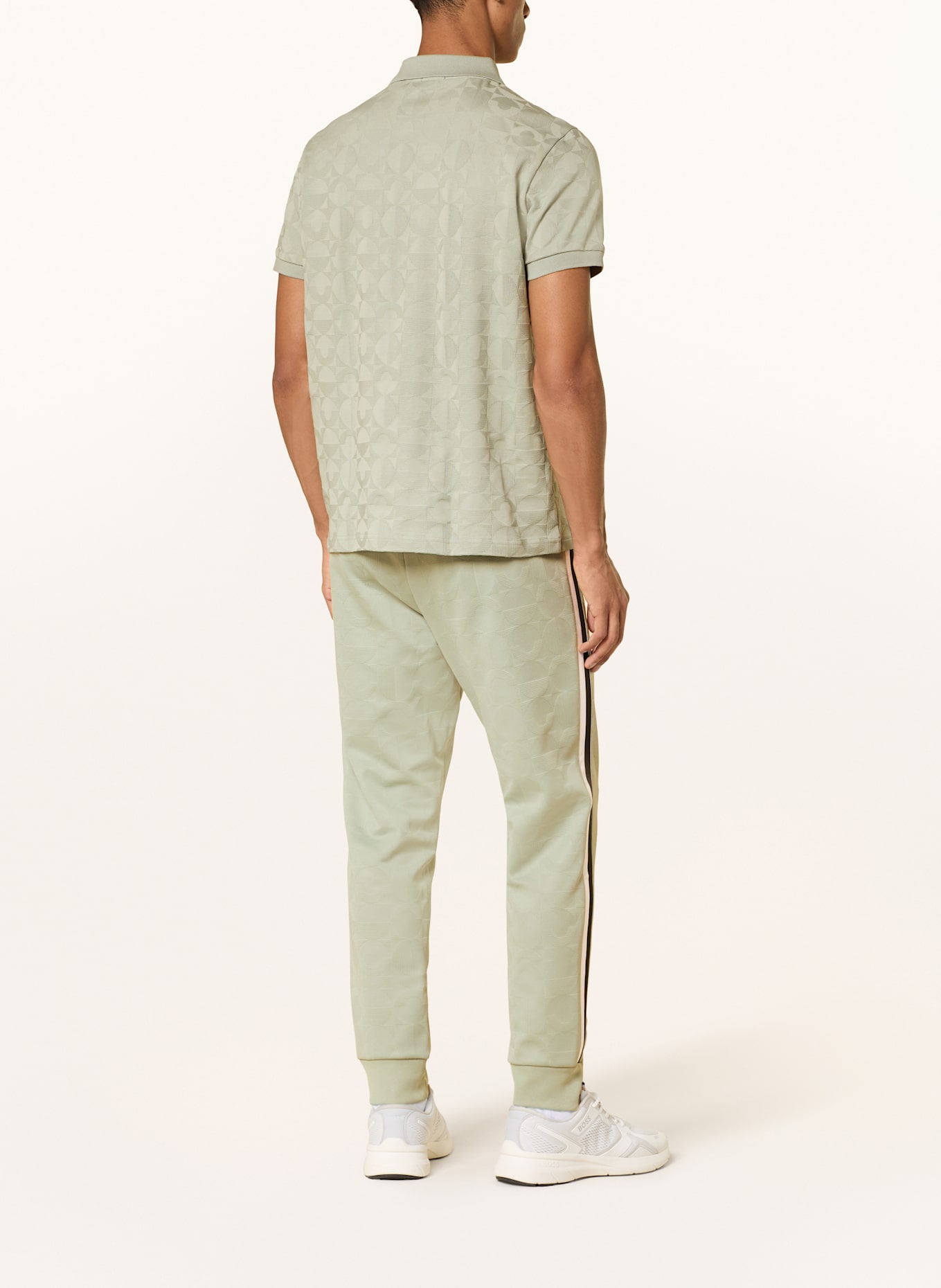 BOSS PIRAX relaxed fit jersey Homme polo shirt: LIGHT GREEN