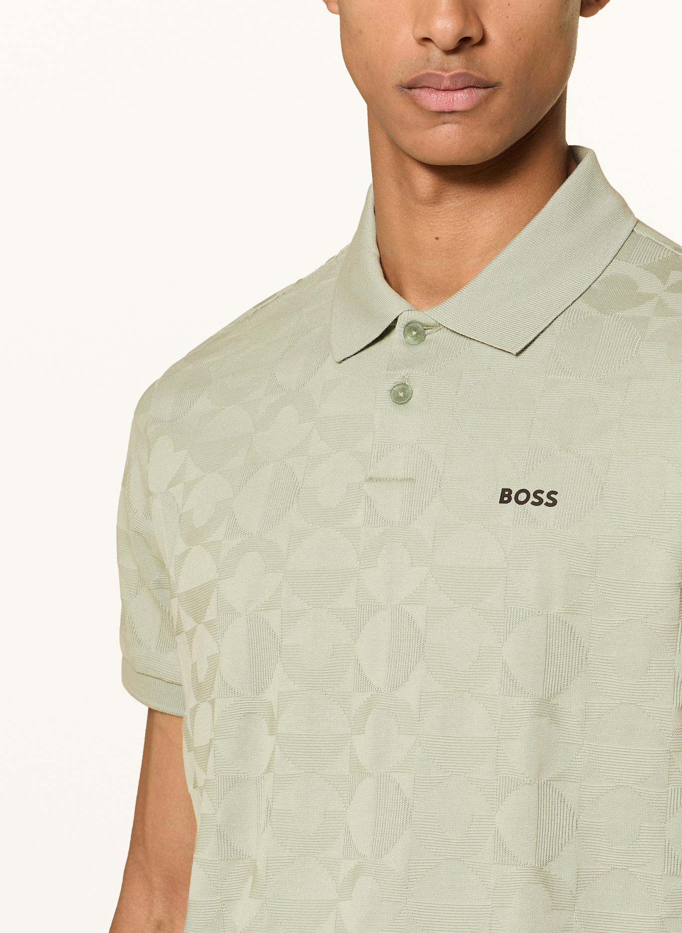 BOSS PIRAX relaxed fit jersey Homme polo shirt: LIGHT GREEN