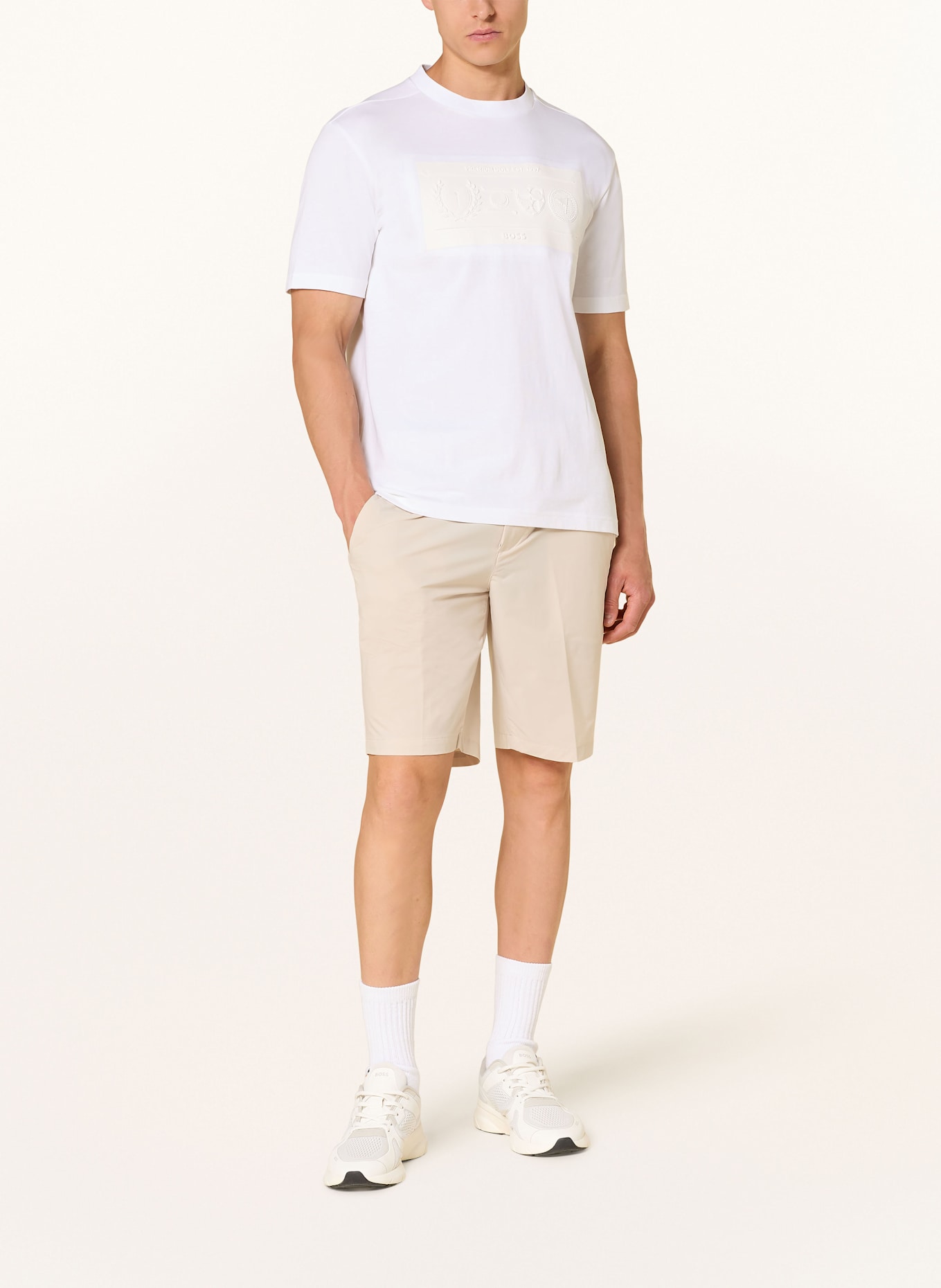 BOSS T-Shirt HERITAGE: WEISS