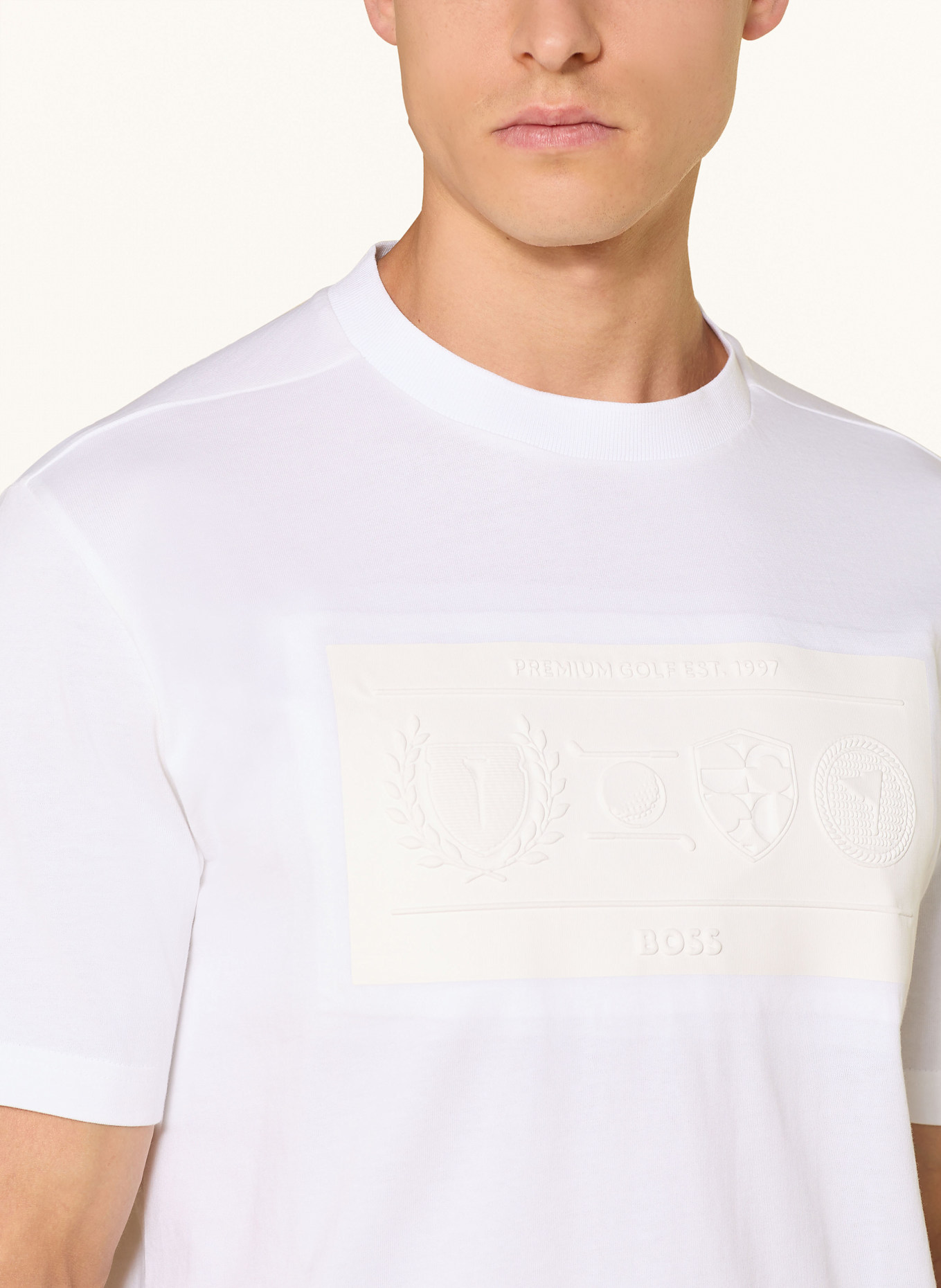 BOSS T-Shirt HERITAGE: WEISS