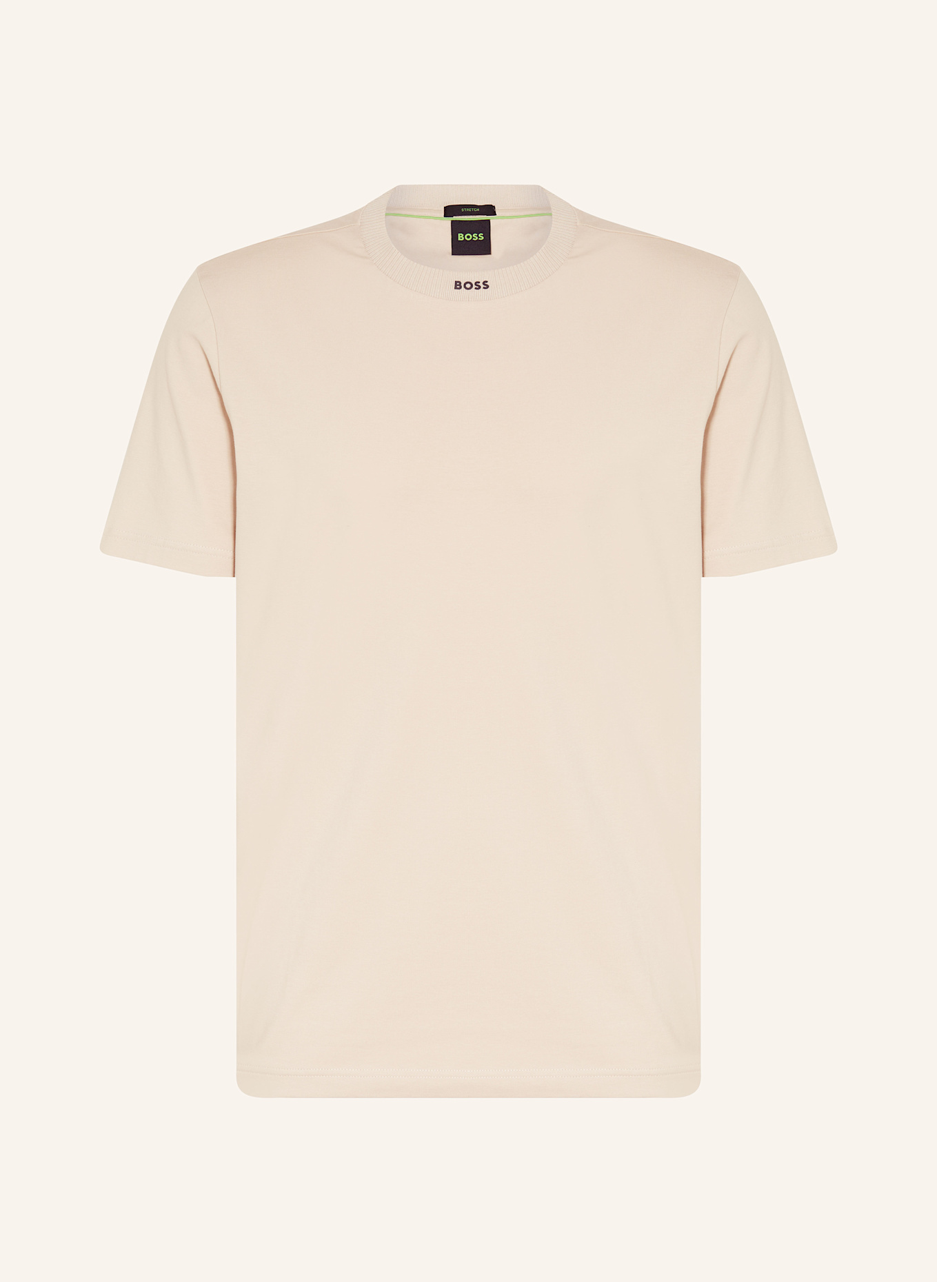 BOSS T-Shirt TEE RIB: BEIGE
