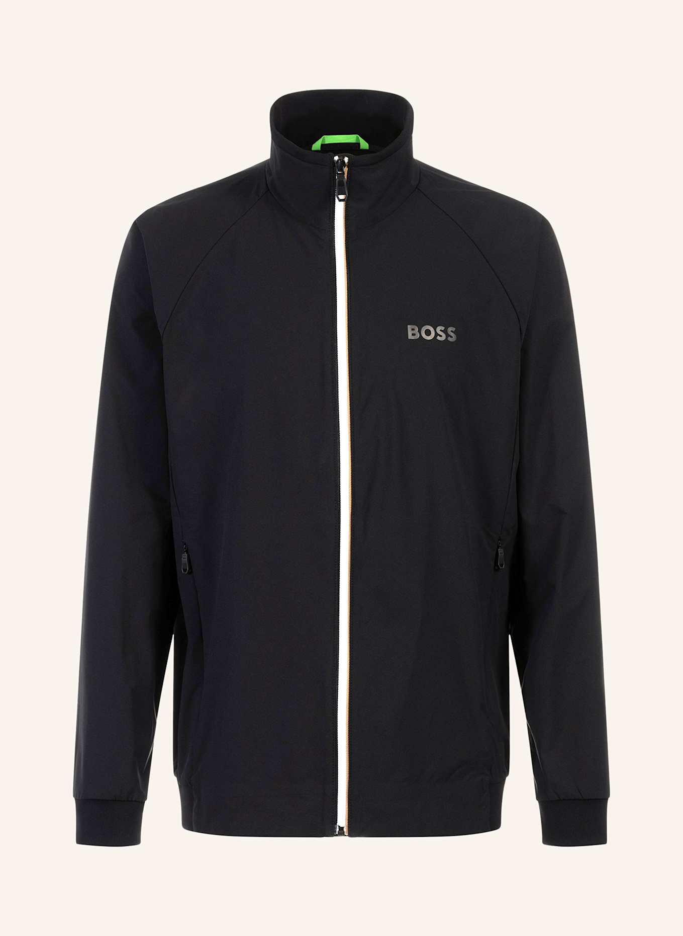 BOSS Trainingsjacke ALLEY: SCHWARZ