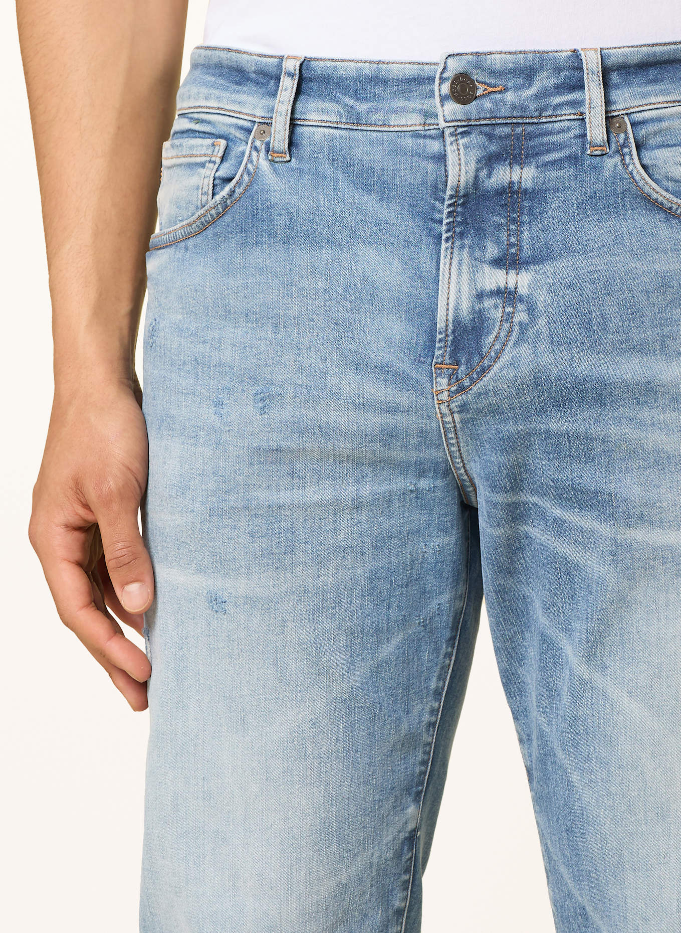 BOSS Džíny ONYX Slim Taper Fit: 434 BRIGHT BLUE