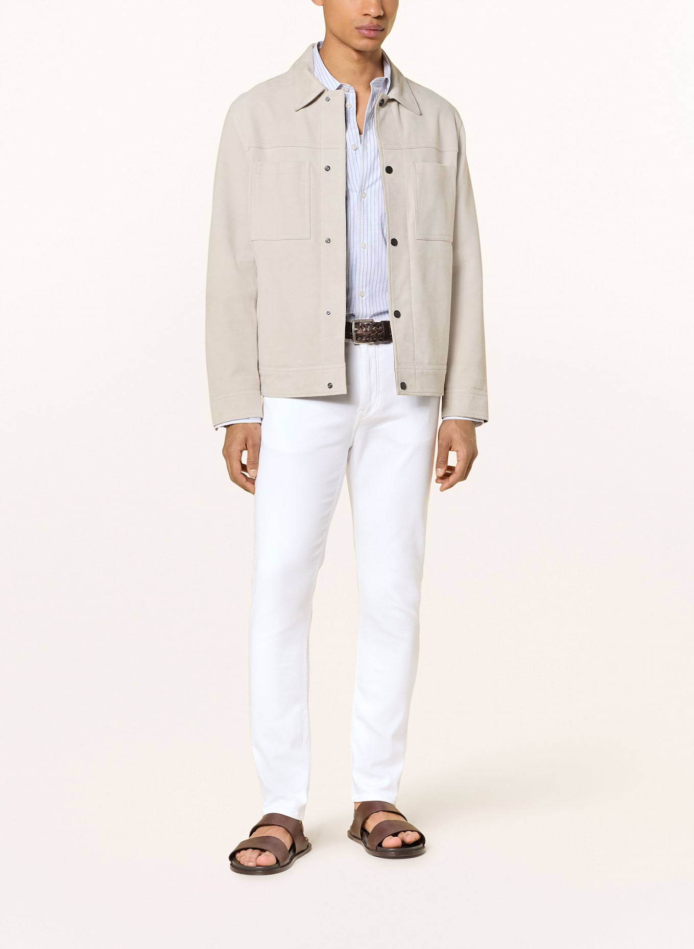 BOSS Jeans DELAWARE Slim Fit: 100 WHITE