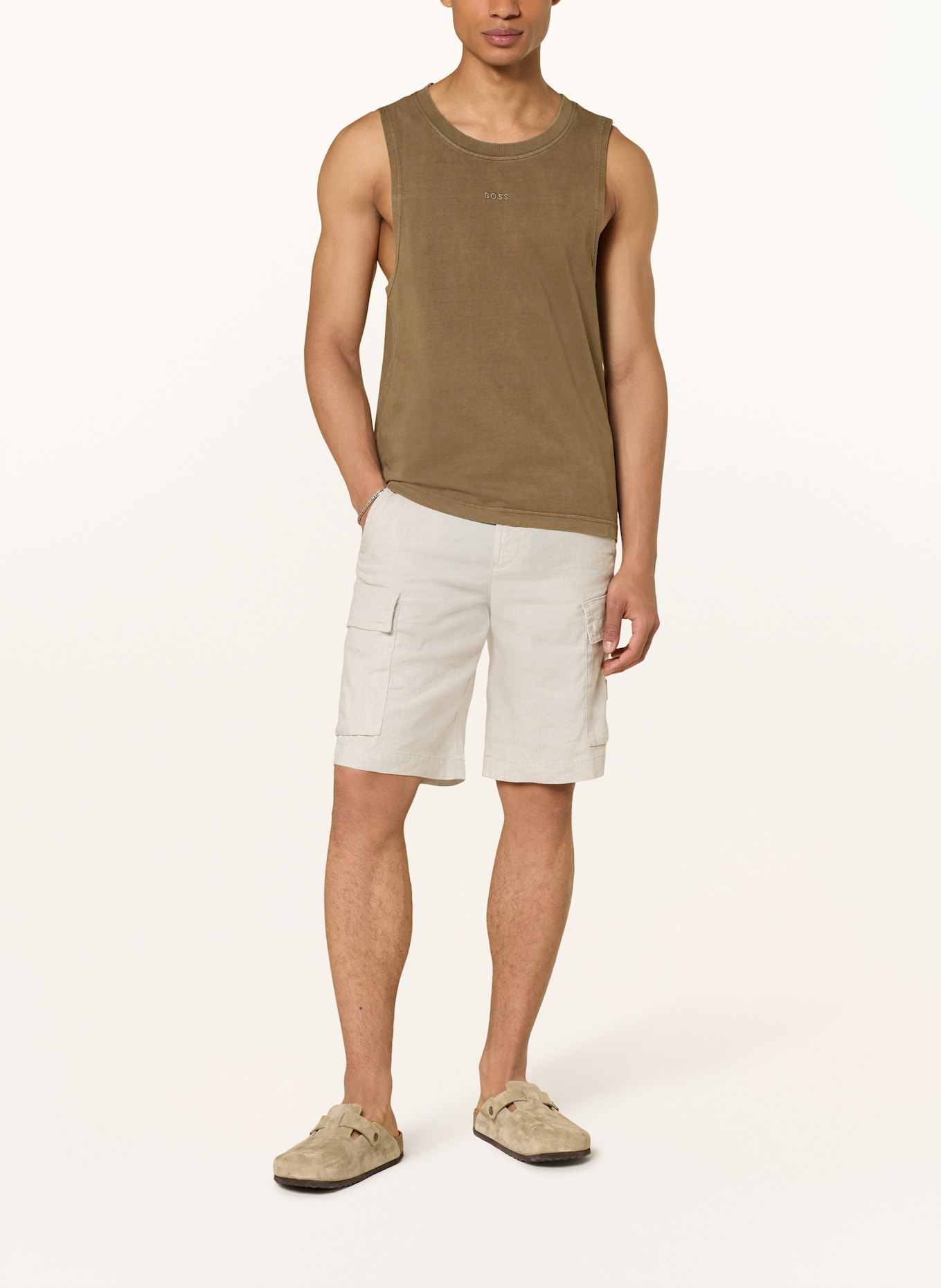 BOSS Tanktop OCEANPALETTE: HELLBRAUN