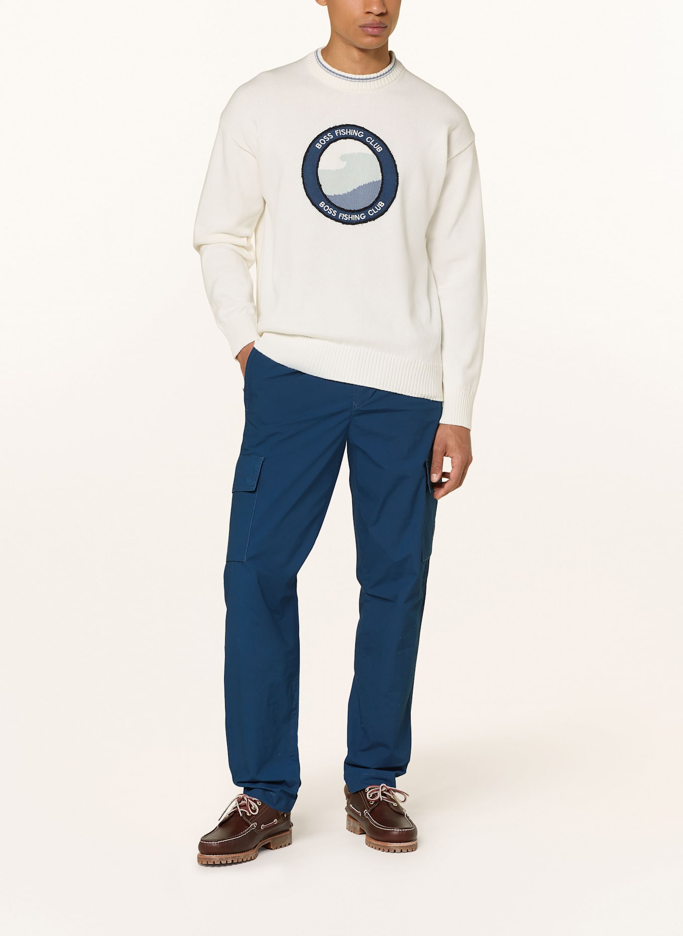 BOSS Cargohose SISLA-9-CARGO Tapered Fit: DUNKELBLAU