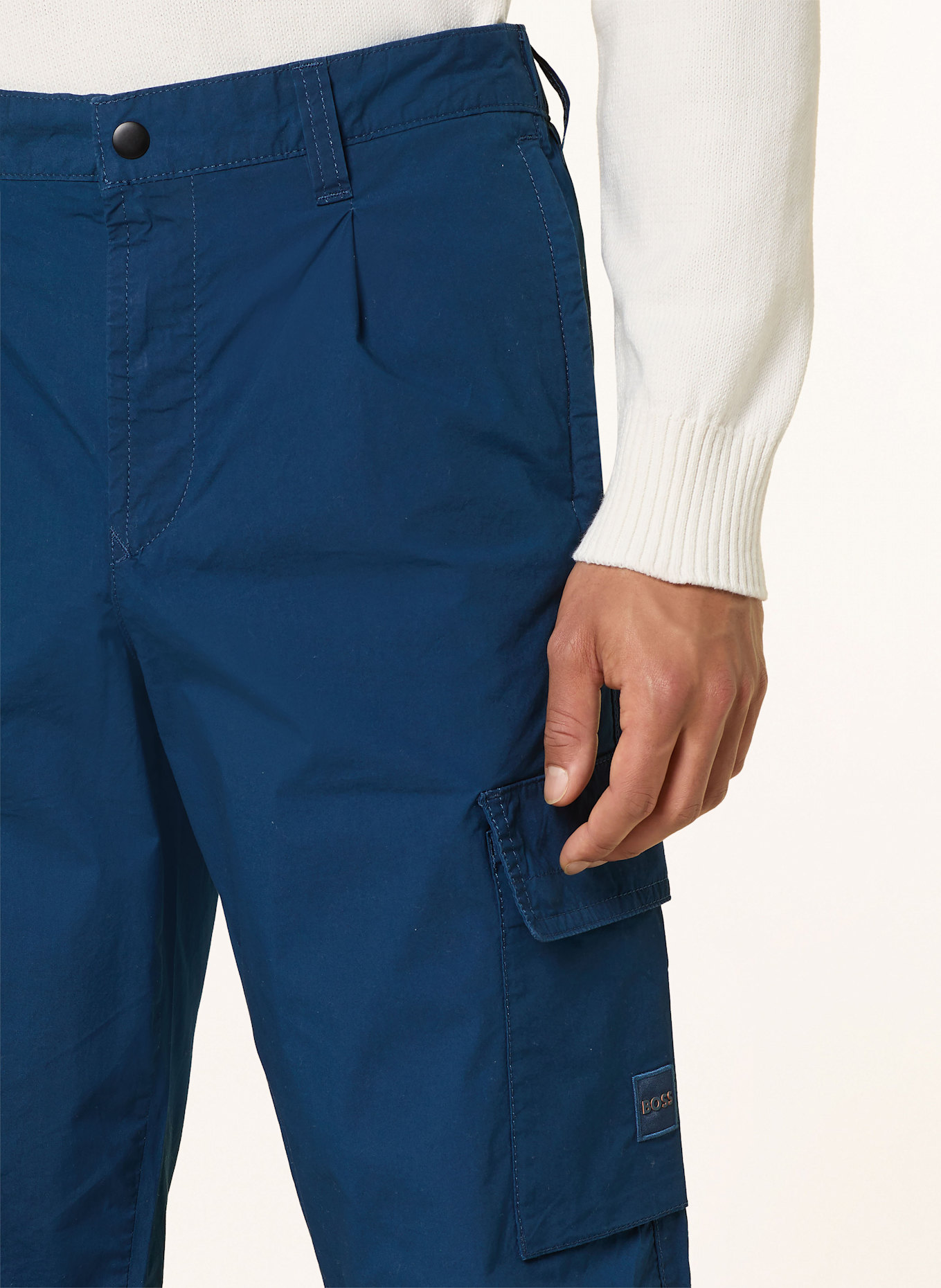 BOSS Cargohose SISLA-9-CARGO Tapered Fit: DUNKELBLAU