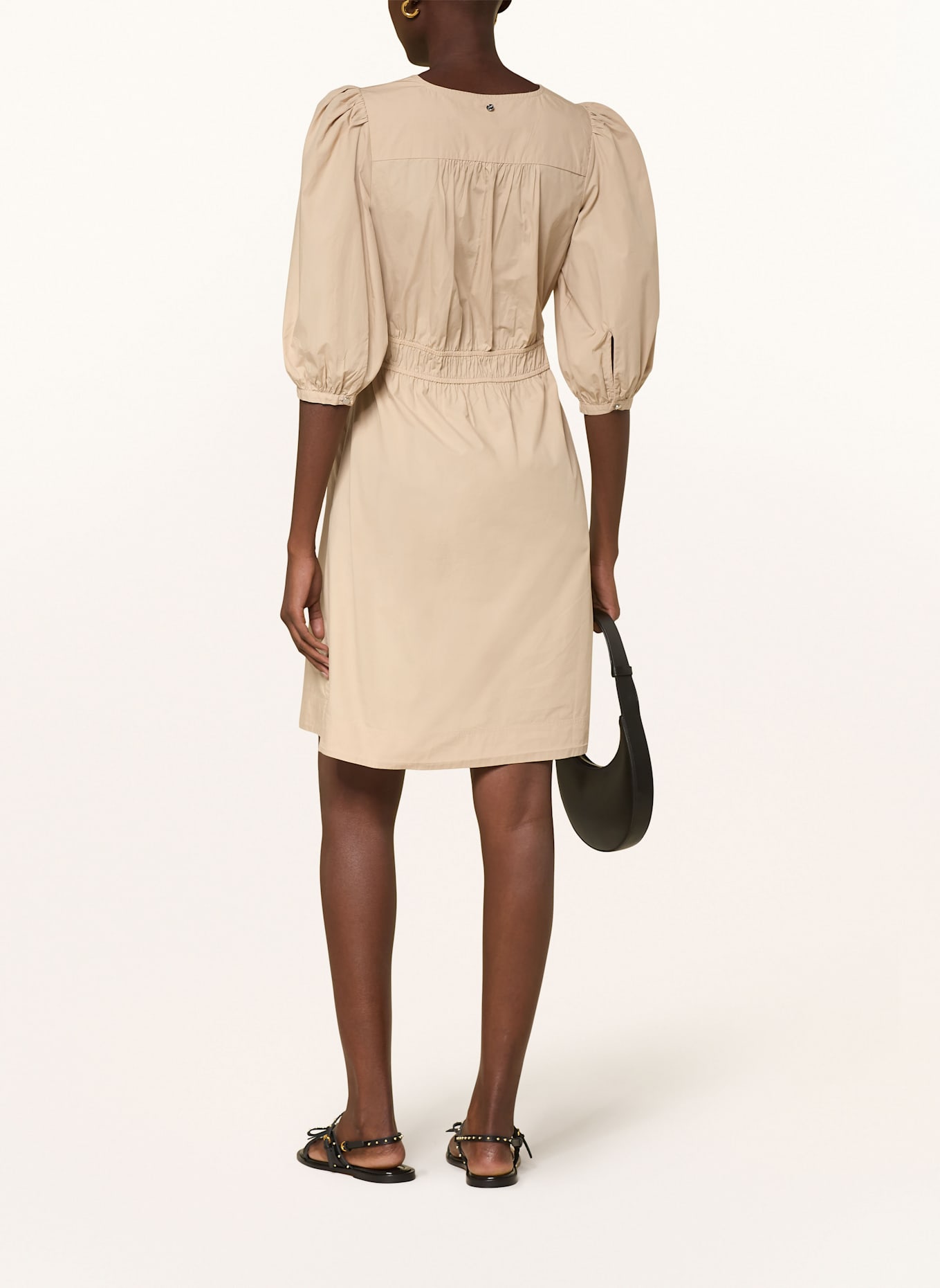 BOSS Kleid DEZZAN mit 3/4-Arm: HELLBRAUN