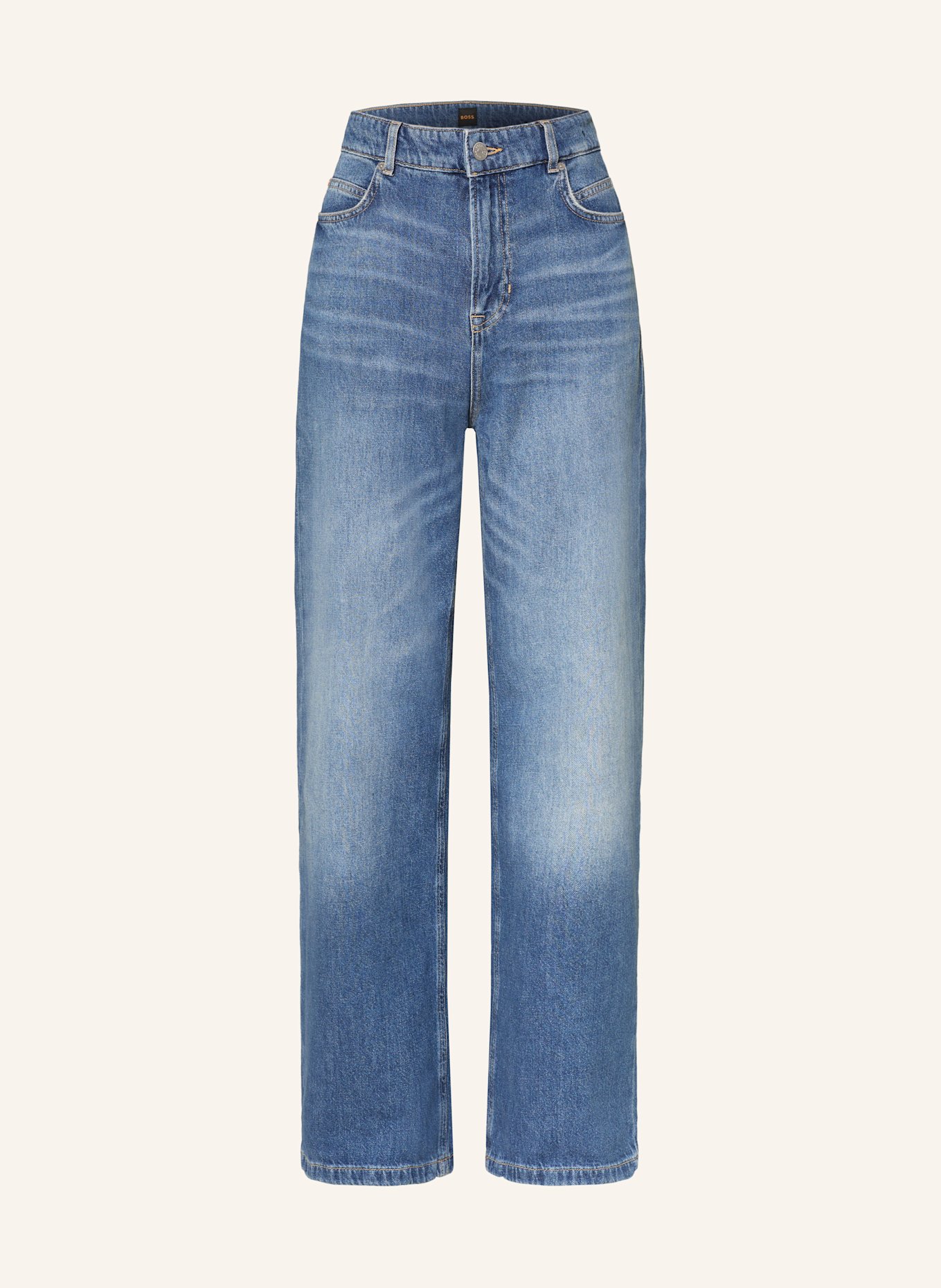 BOSS Straight beach jeans MARLENE: 431 BRIGHT BLUE