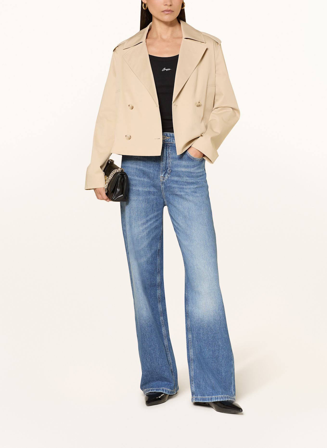 BOSS Straight beach jeans MARLENE: 431 BRIGHT BLUE