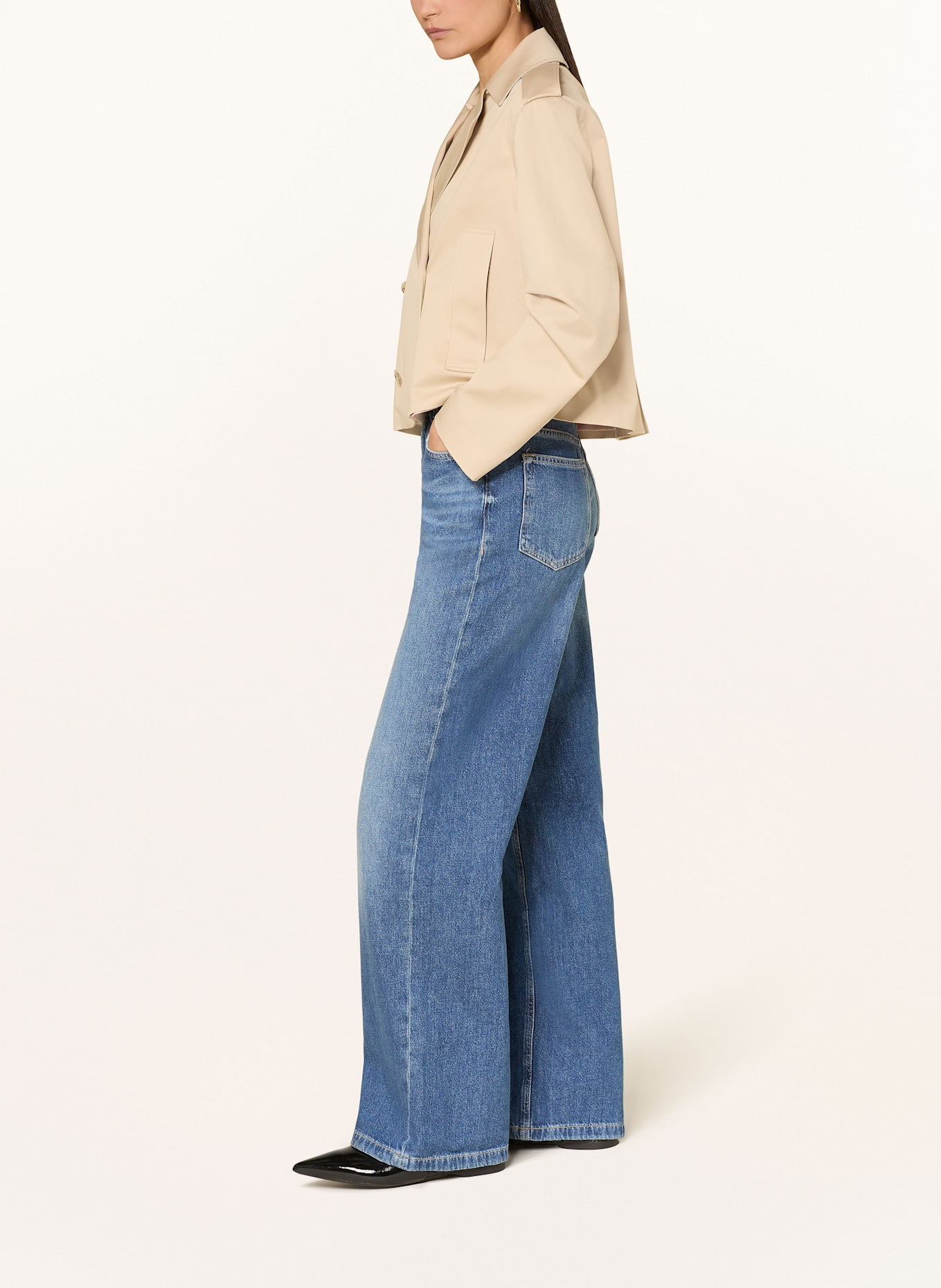 BOSS Straight beach jeans MARLENE: 431 BRIGHT BLUE