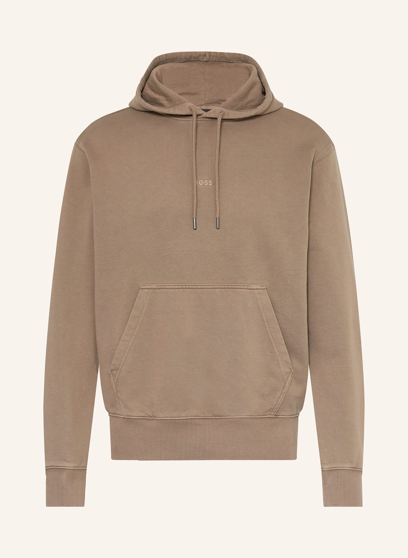 BOSS Hoodie WE_DYE_HOOD: HELLBRAUN